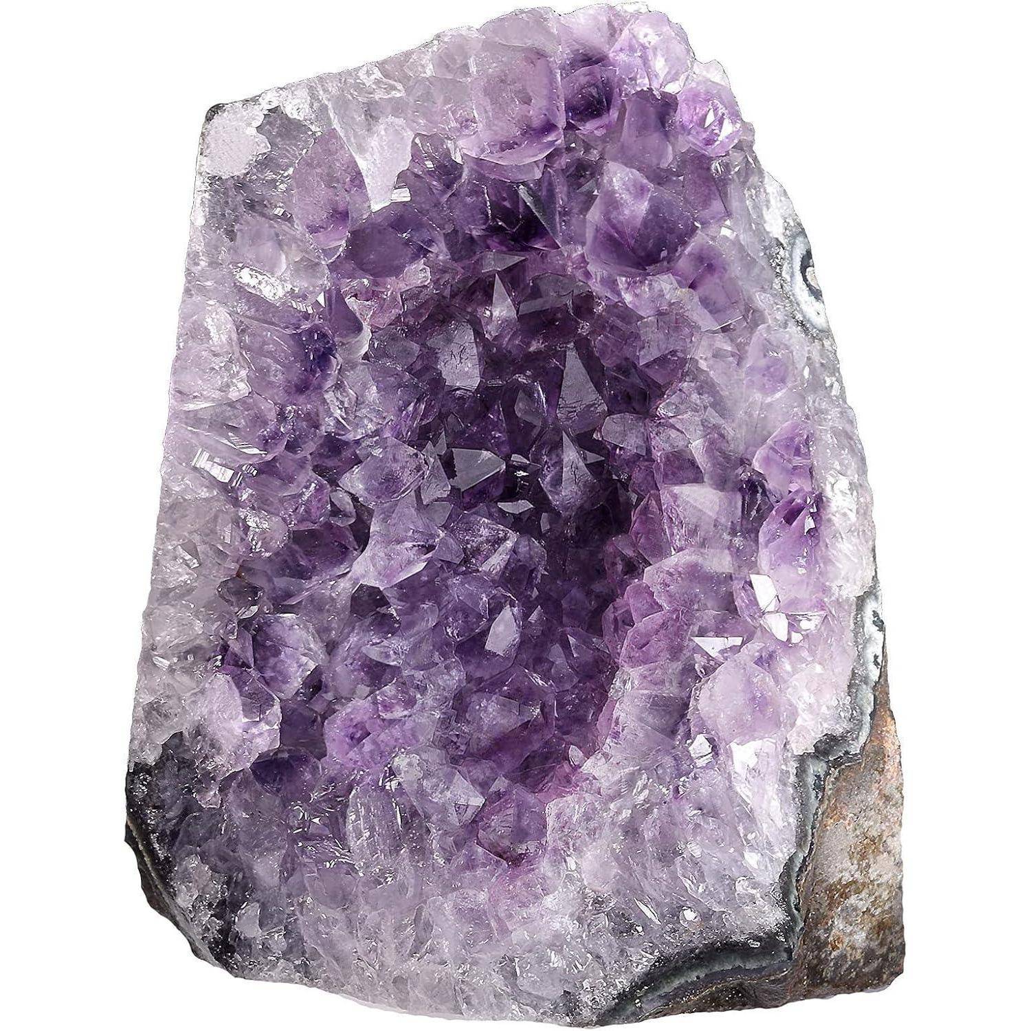 Amethyst Druse Groß Kristall Rohstein Dekoration Naturstein Cluster