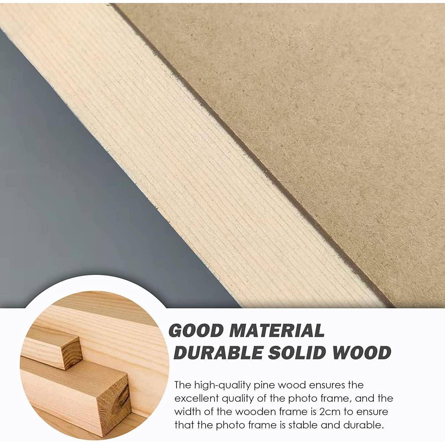 Bilderrahmen Weiß Holz 30x40 cm Fotorahmen A4 für Wohnzimmer