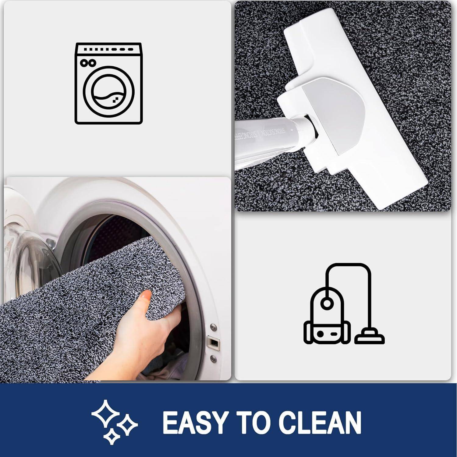 Schmutzfangmatte Innen 86x150cm rutschfeste Fußmatte Maschinenwaschbar