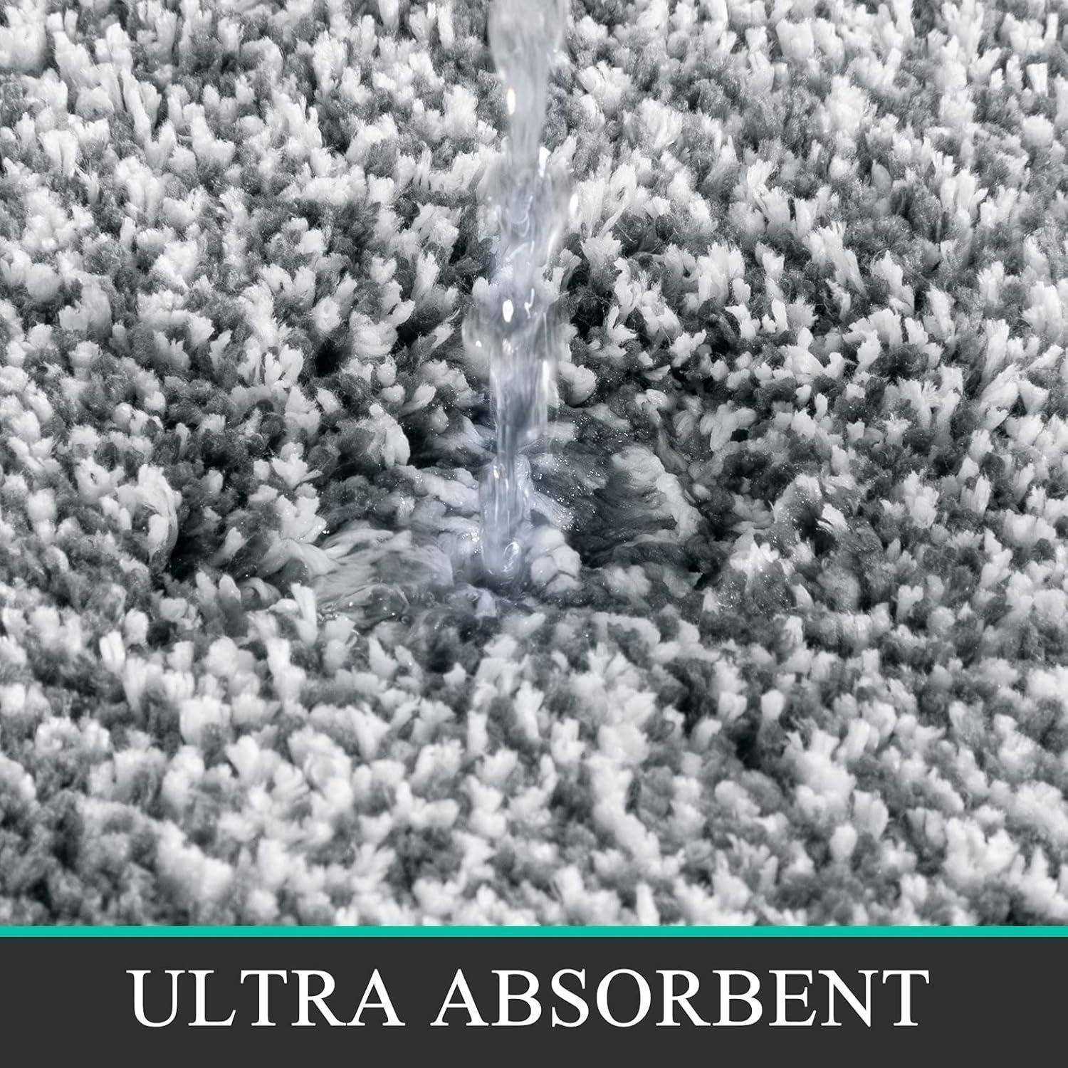 Ultra Dicker 3-TLG. Badteppich Set Hochflor Rutschfest