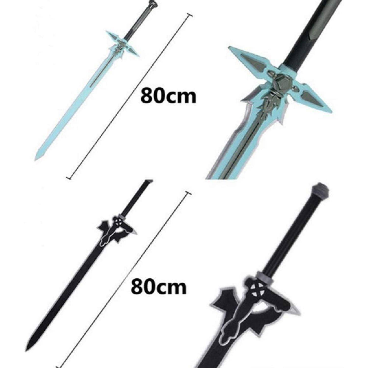 Halloween Cosplay Prop PU Foam Dark Repulser Kirito Sword Set