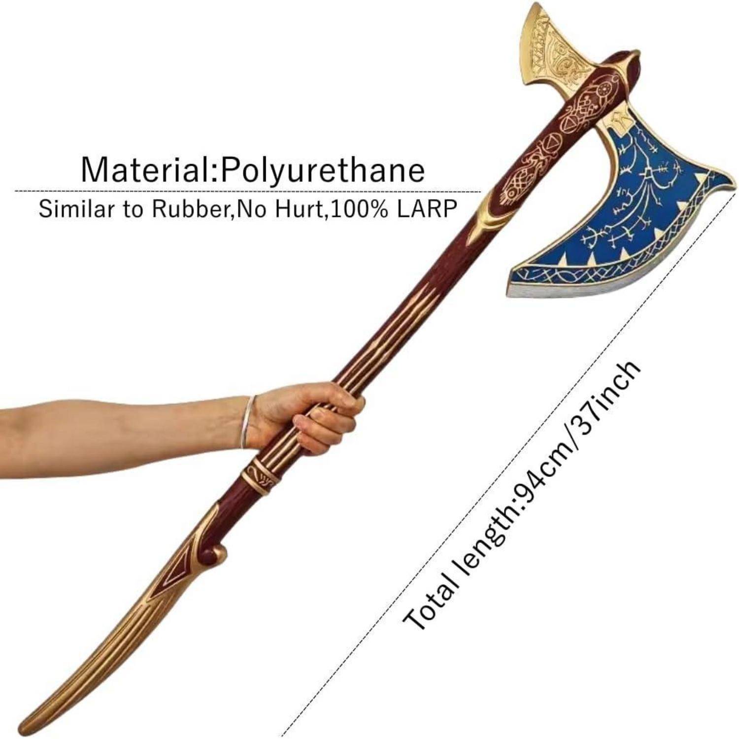 Halloween-Cosplay-Axt 94 cm LARP Schaumstoff RequisitenGod Kriegsaxt