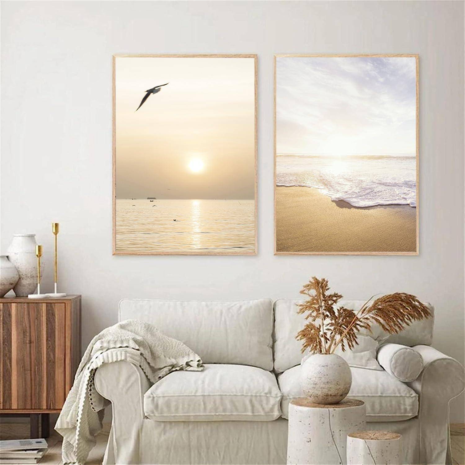 3er Poster Set Sonnenuntergang Strand Wohnzimmer Schlafzimmer 21 x 30