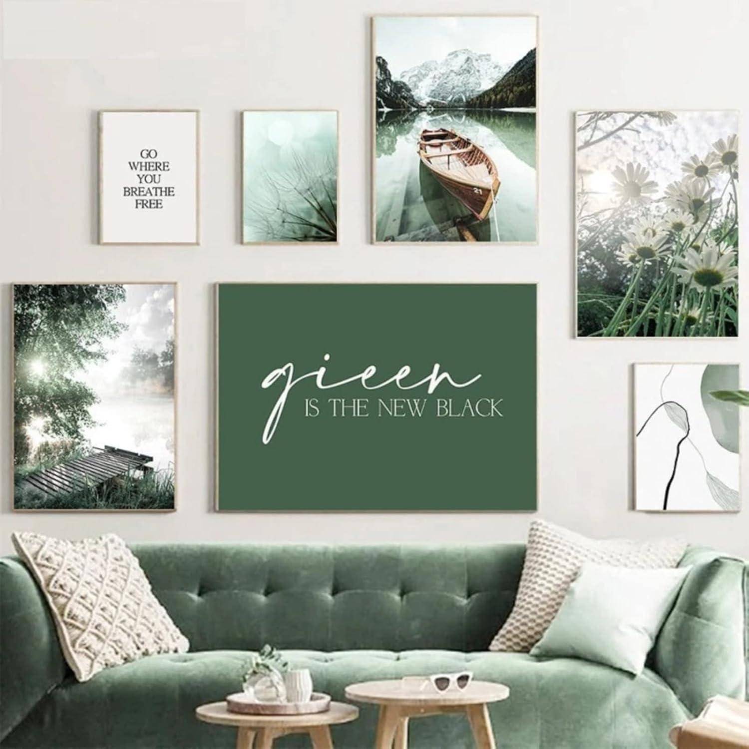 3-teiliges Premium Poster Set Naturlandschaft Leinwanddruck 50x70cm
