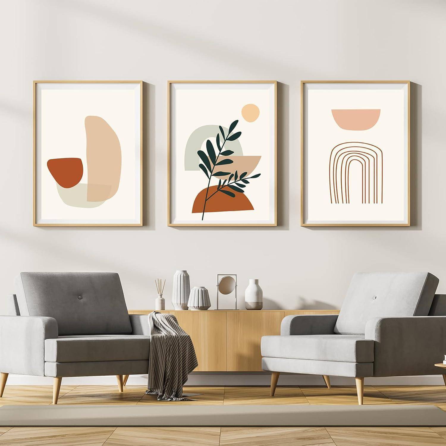 Leinwandbilder Kunstposter Wandbilder Poster 3PCS-60x90cm Geometrie 5