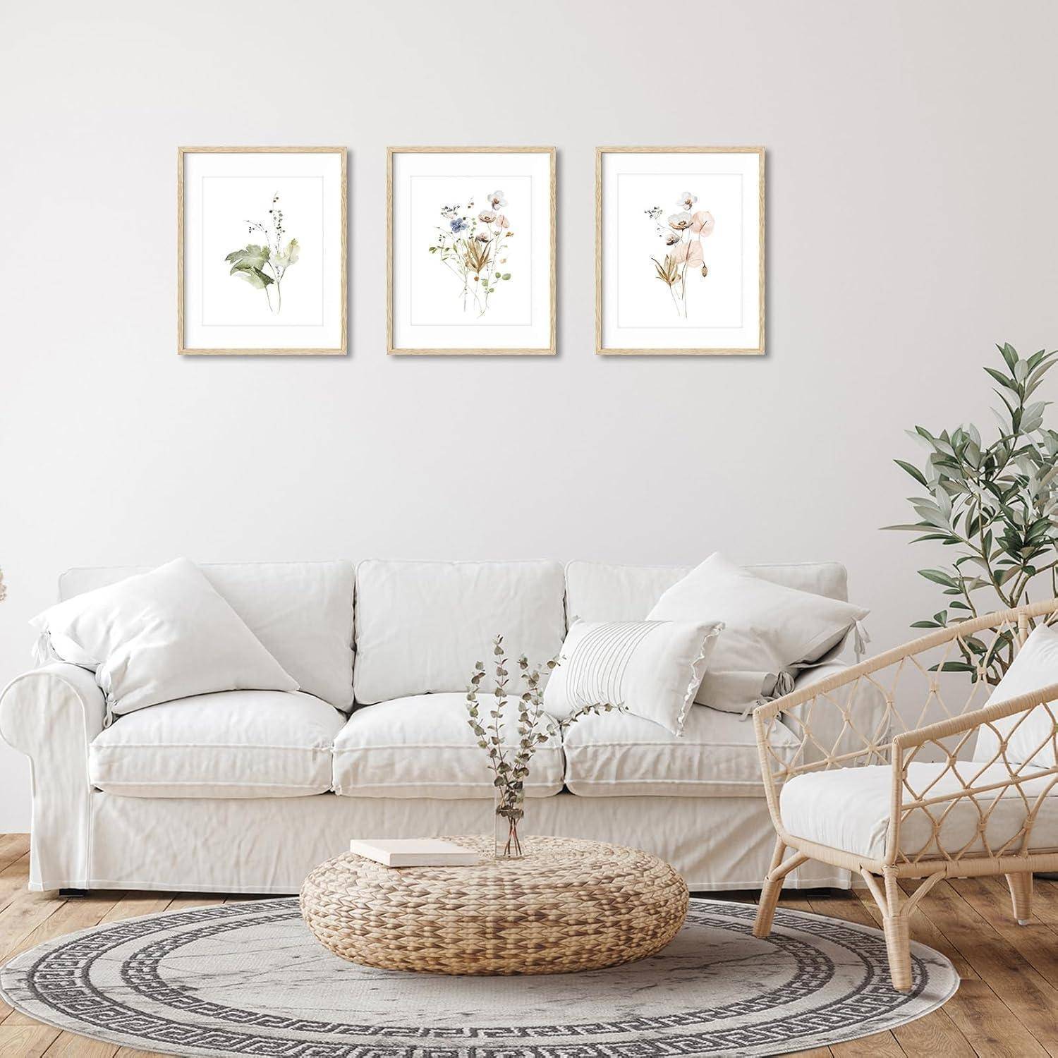 Rustikale Blumen Wandbilder Aquarell Botanisches