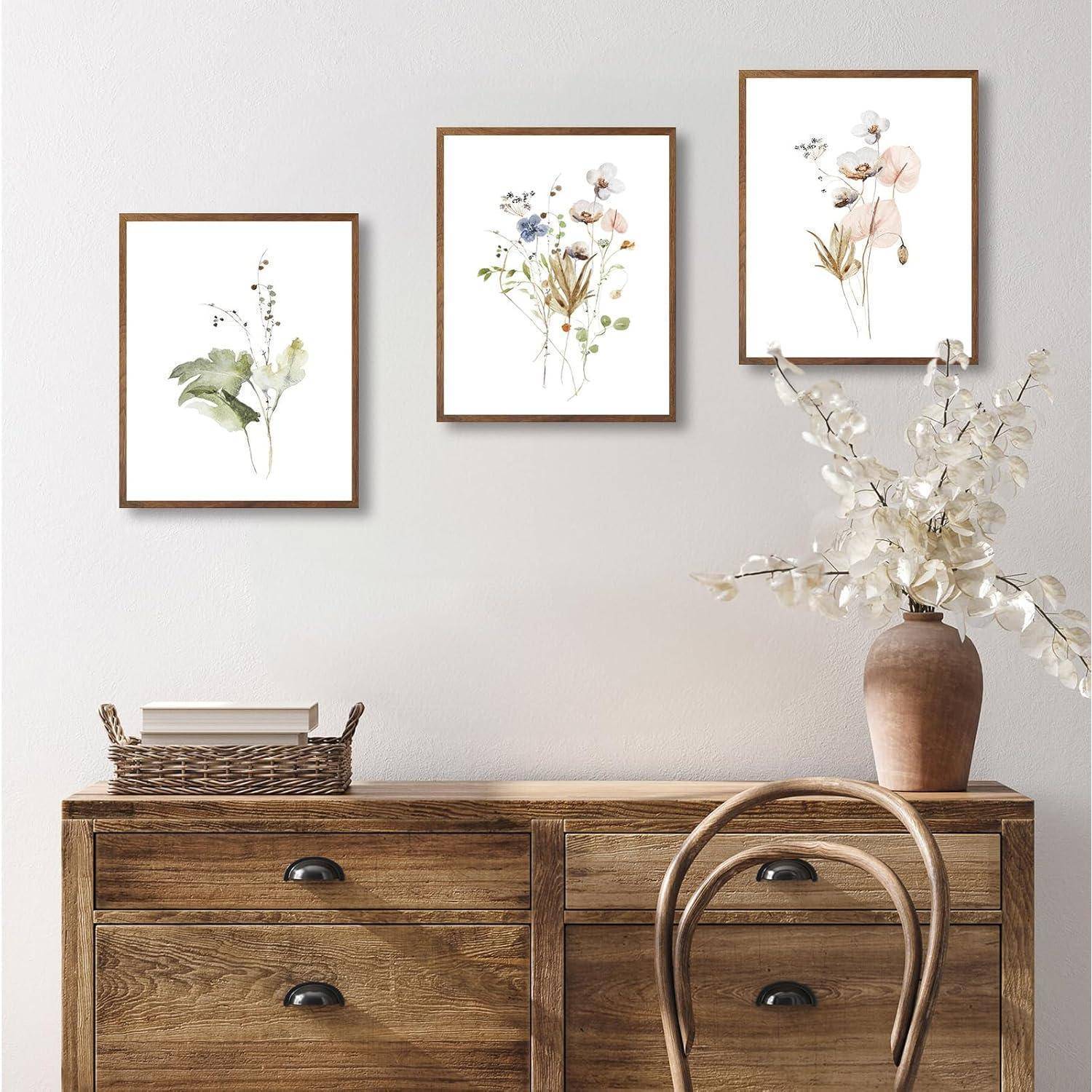 Rustikale Blumen Wandbilder Aquarell Botanisches