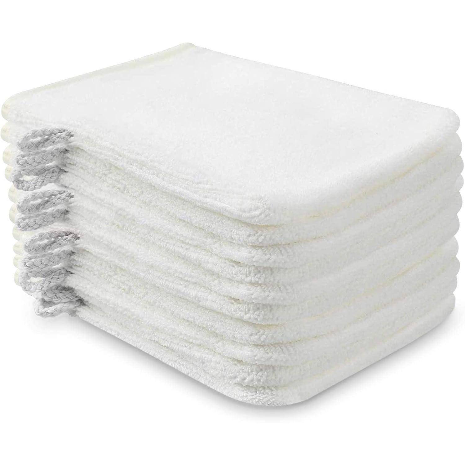 10er Pack Waschhandschuhe Mikrofaser Frottee Saugfähig in