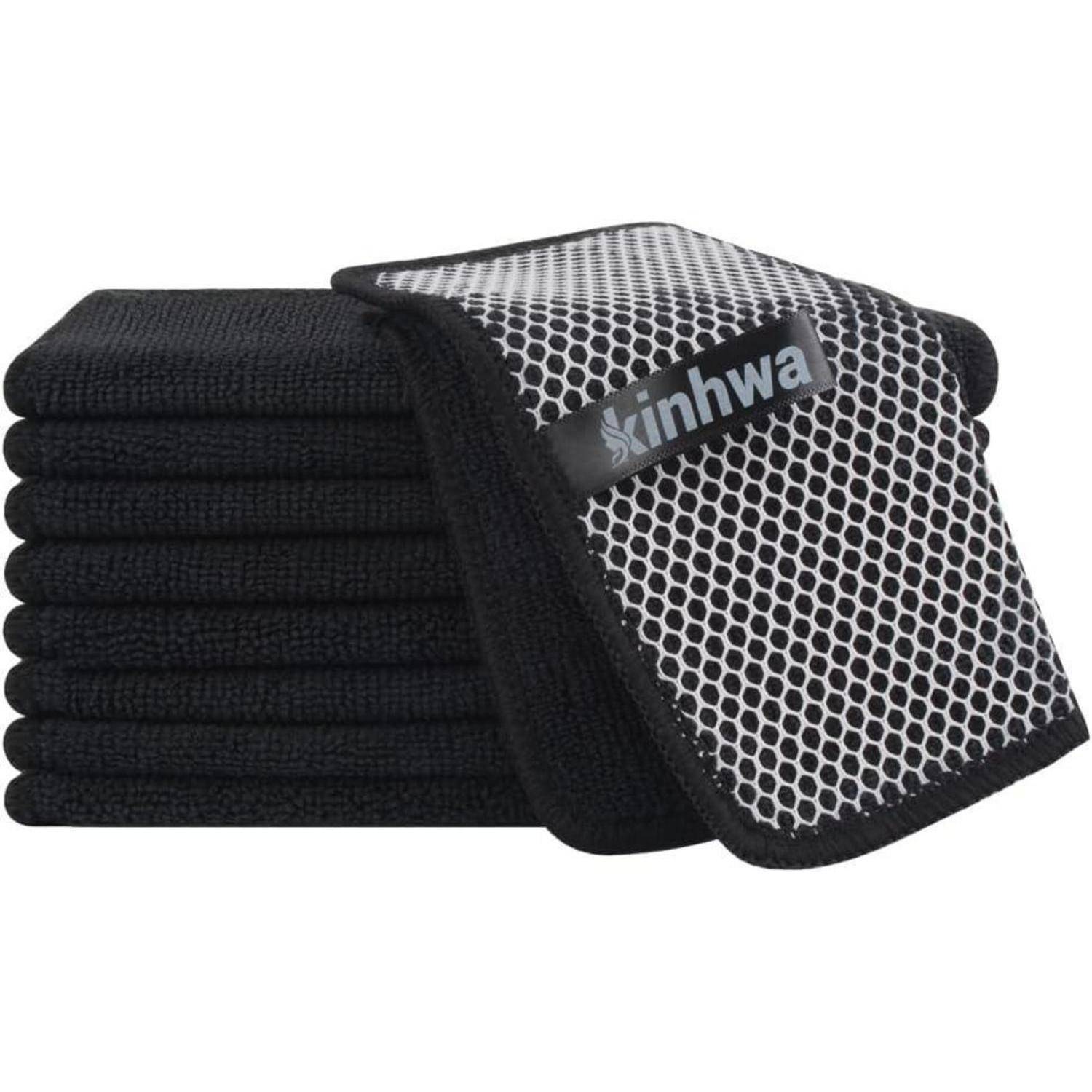 Mikrofasertücher Haushaltstücher 30x30cm Schwarz 20er Pack