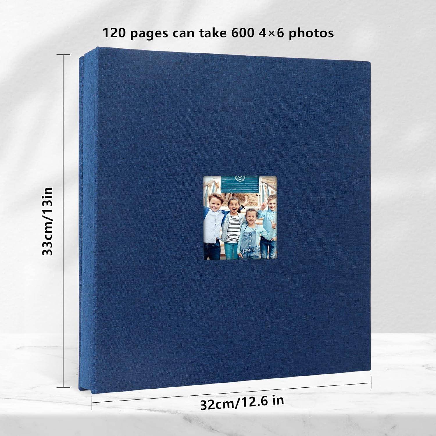 Selbstklebendes Fotoalbum Leinen Cover 120 Seiten 10x15 cm DIY