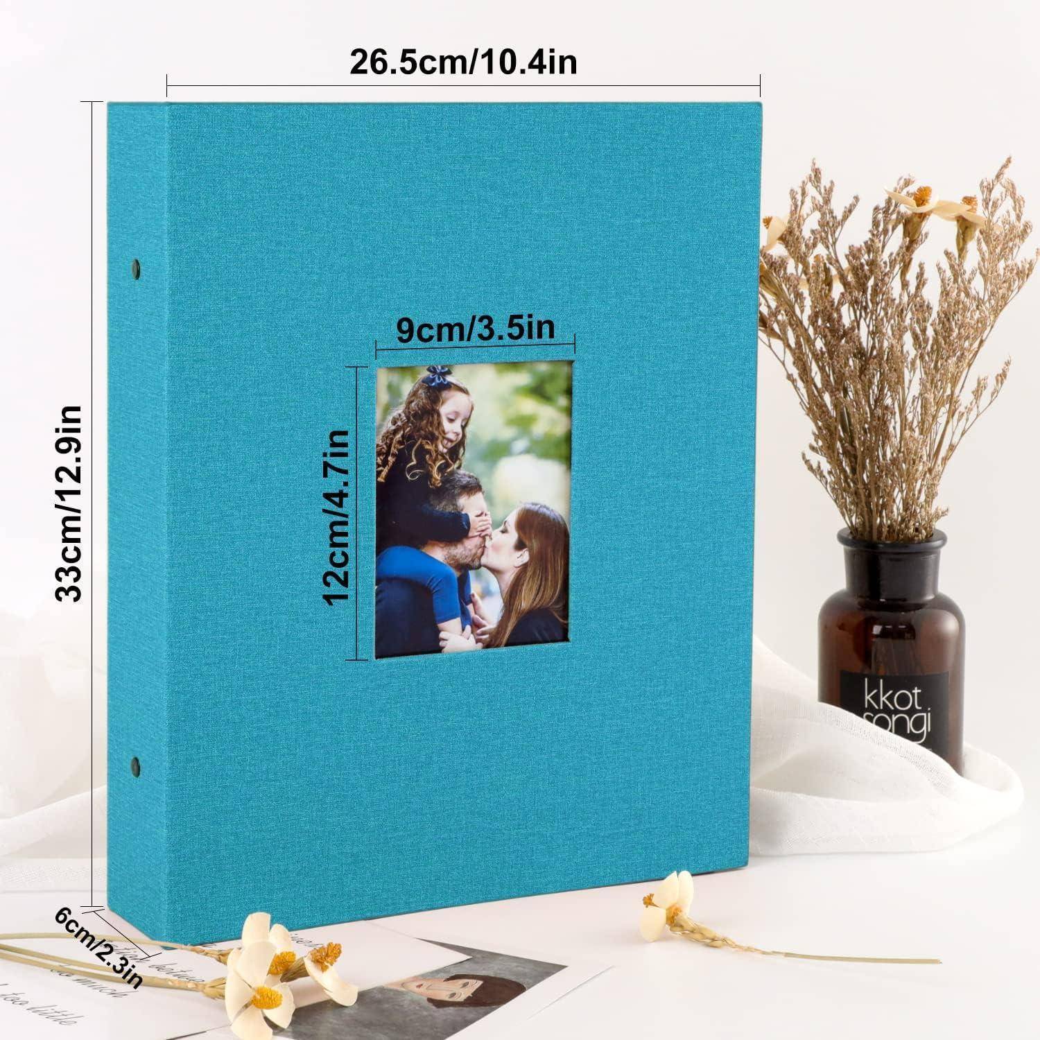 Fotoalbum 1000 10x15 Extra Groß Leinen Einsteckalbum Hochformatbilder