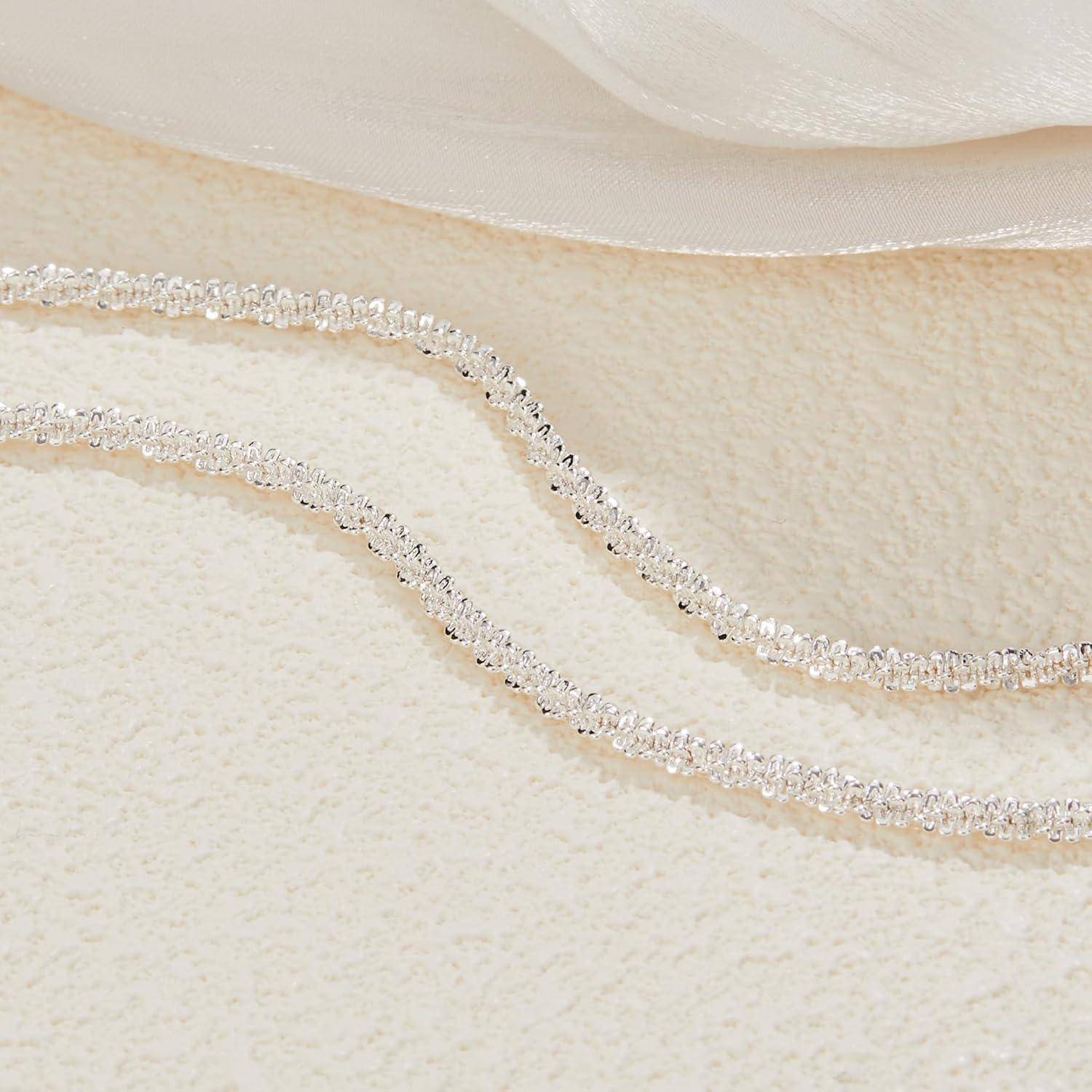 Silber Layered Halsketten für Frauen