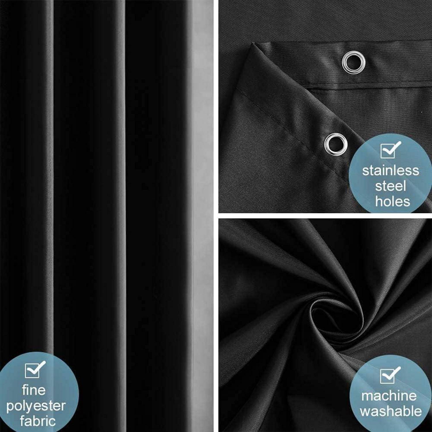 Duschvorhang Überlänge Badvorhang Anti-schimmel Textil wasserdicht
