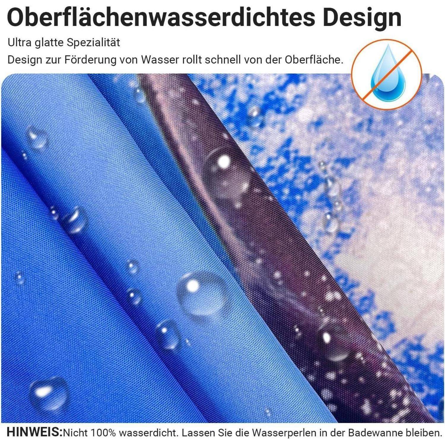 Duschvorhang 120x200cm Delphin Delphin H200 x B120 cm (1er Pack)