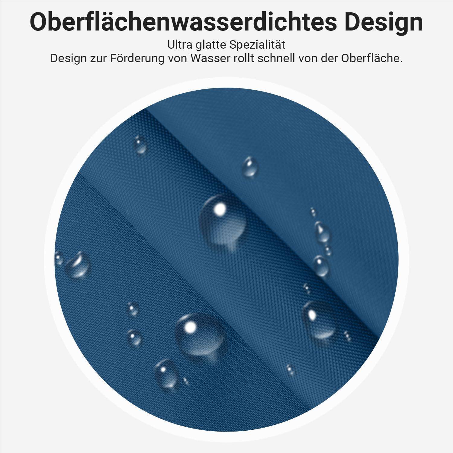 Duschvorhang Polyester Antischimmel Waschbar Dunkelblau 100 x 180 cm
