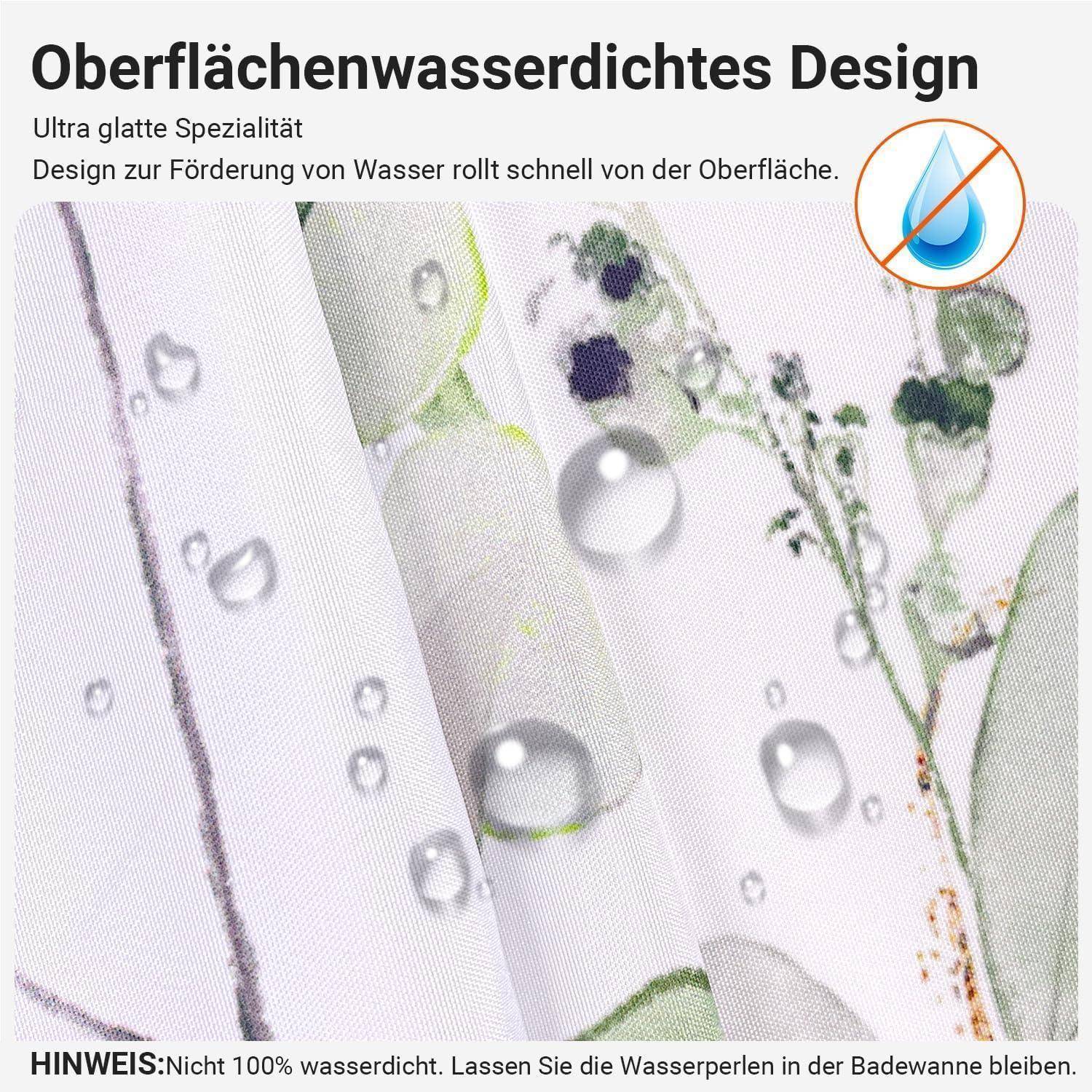 Duschvorhang 150x180cm Blätter Goldene Blätter 150 x 180 cm