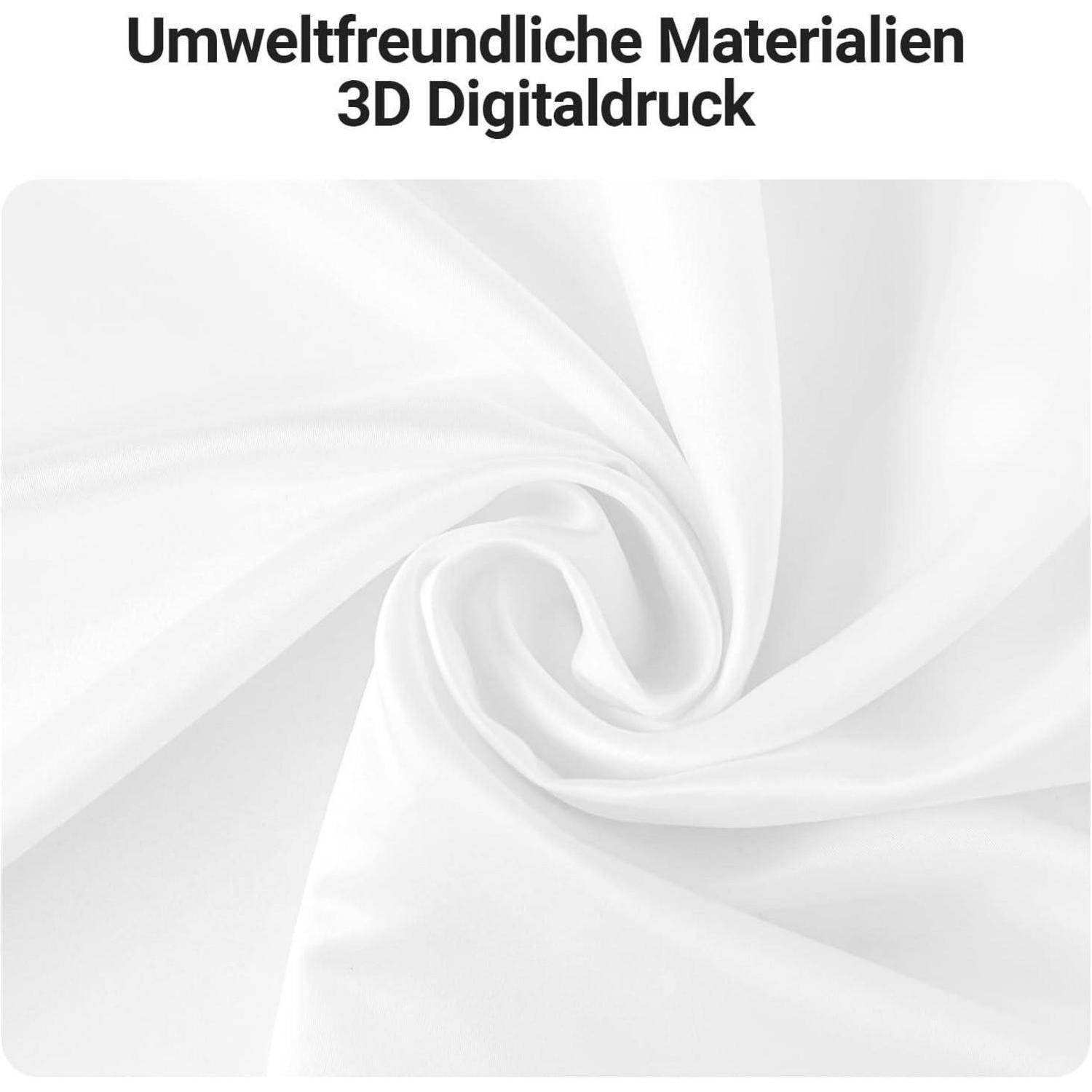 Ein weißes Gewebe mit einem Spiraldesign, das weiche und umweltfreundliche Materialien andeutet, mit dem Text 