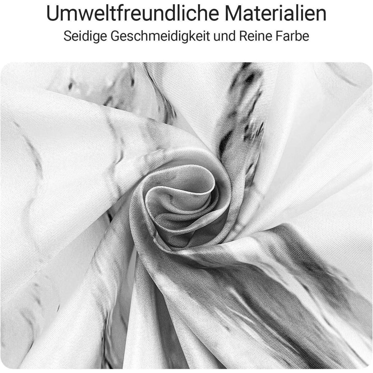 Duschvorhang Marmor 180x200cm Antischimmel Textil wasserabweisend