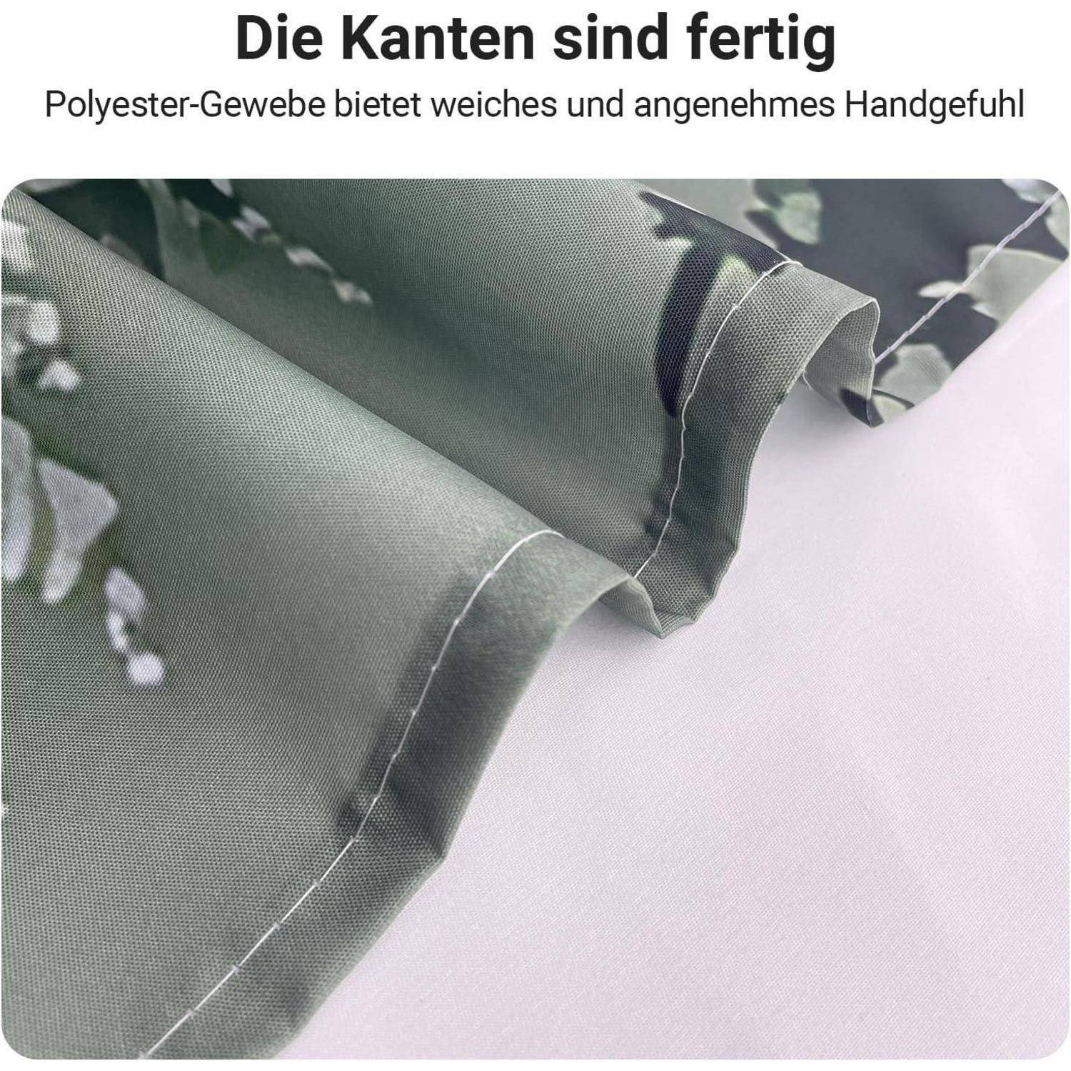 Die Kanten sind fertig. Polyester-Gewebe bietet weiches und angenehmes Handgefühl.