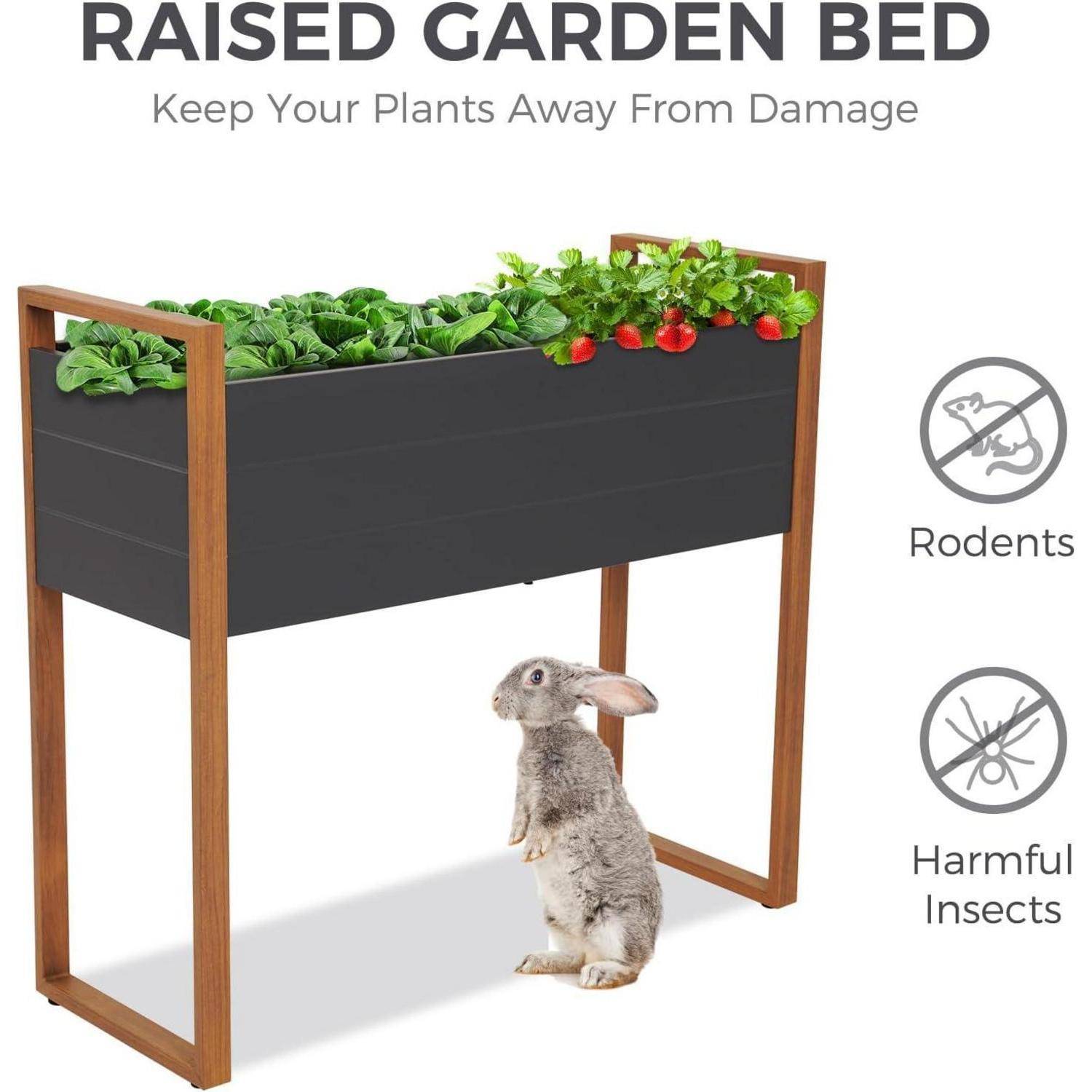 Hochbeet Metall Pflanzkasten Garten Balkon Outdoor Wetterfest