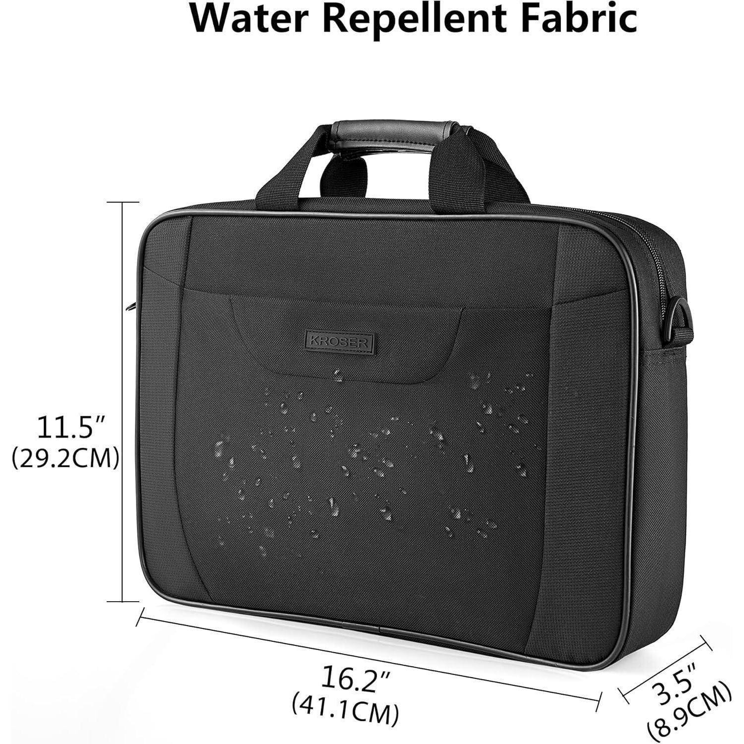 Laptop Tasche 15.6 Zoll Aktentasche Notebook Wasserabweisend Schwarz