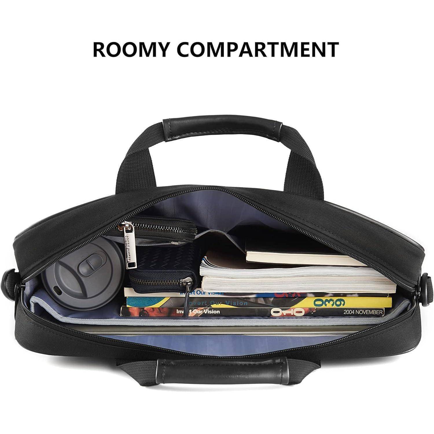 Laptop Tasche 15.6 Zoll Aktentasche Notebook Wasserabweisend Schwarz
