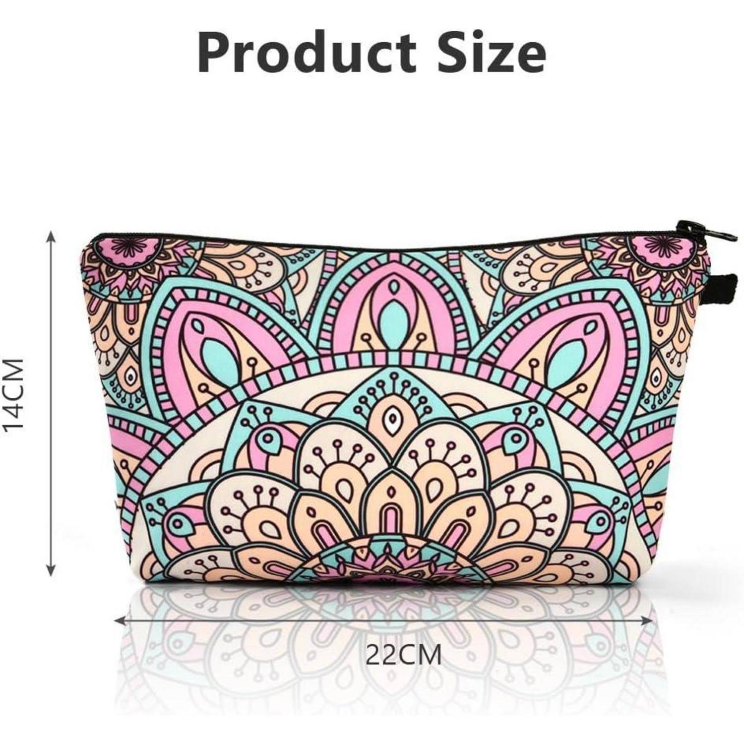 Kosmetiktasche Set: 4 Stück Makeup Tasche Segeltuch mit Reißverschluss