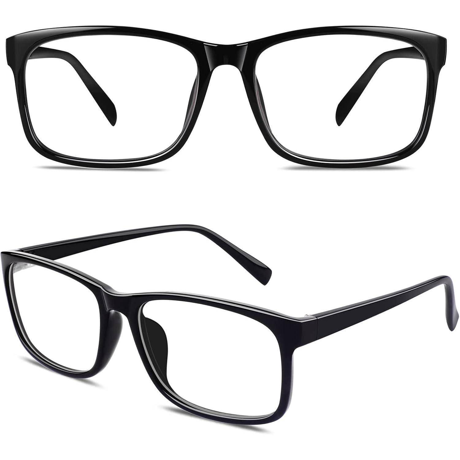 Clear Nerd Brille Extra Schmaler Rahmen Slim Rechteck Geek Style