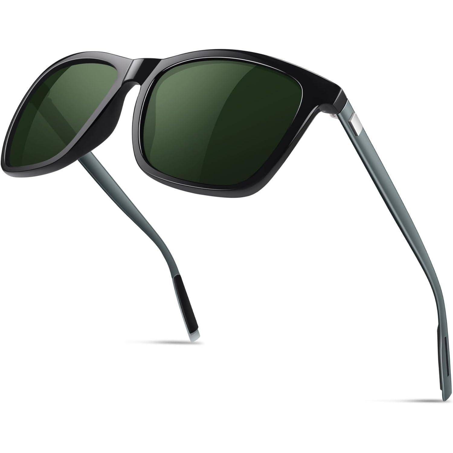 Polarisierte Sonnenbrille Herren Damen Al-Mg Metall Vintage UV400