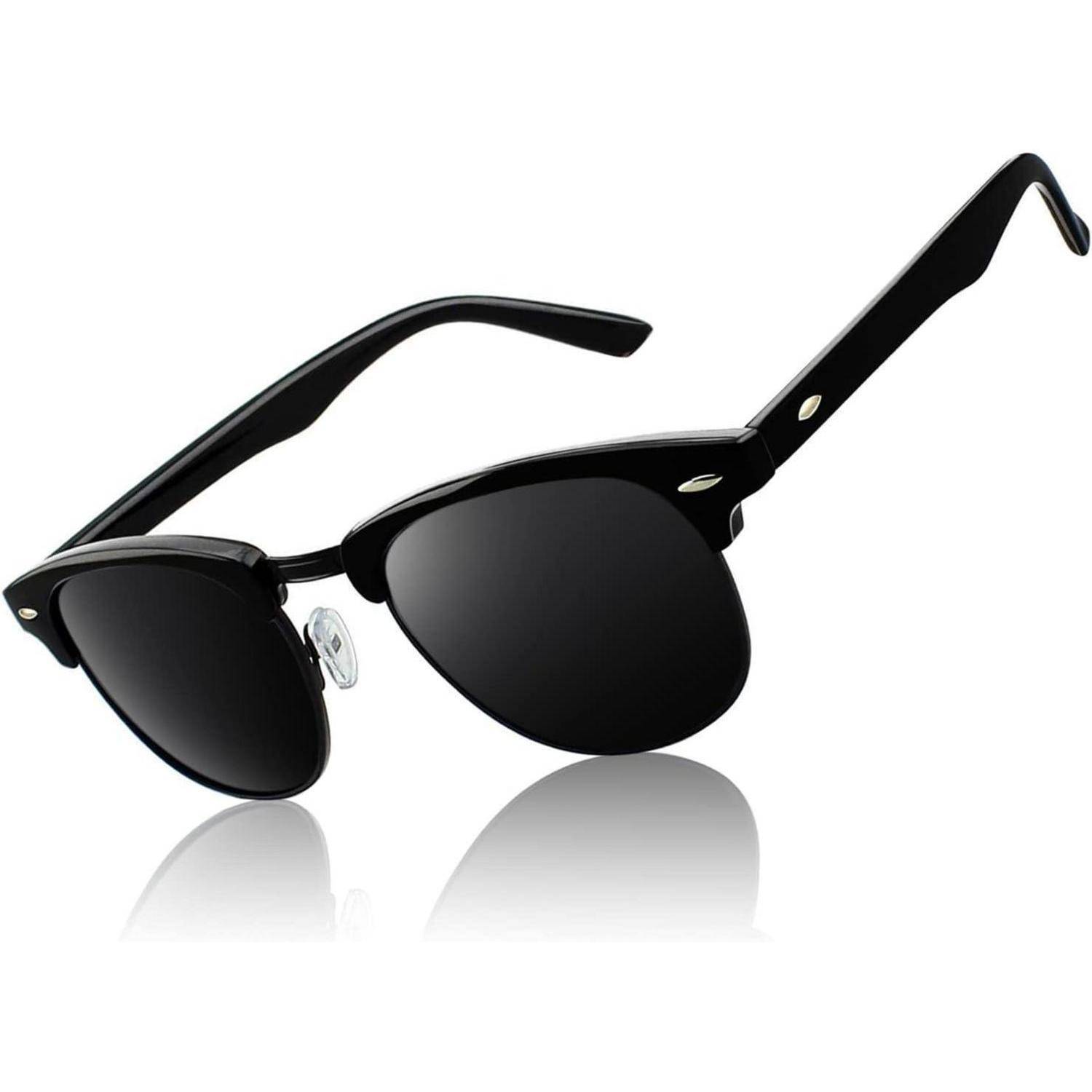 Sonnenbrille Halbrahmen Polarisiert Ultraleicht UV400 Schutz CAT3 CE