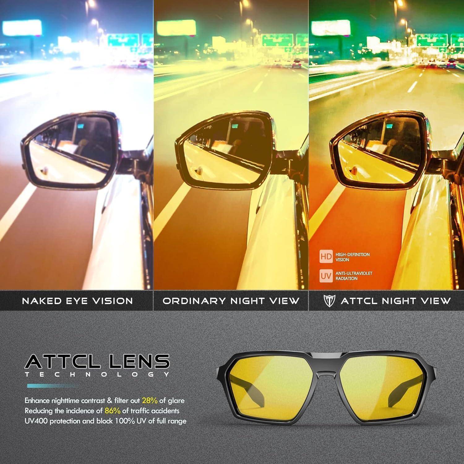 Polarisierte Sport-Sonnenbrille Herren Hexagonal TR90 UV-Schutz