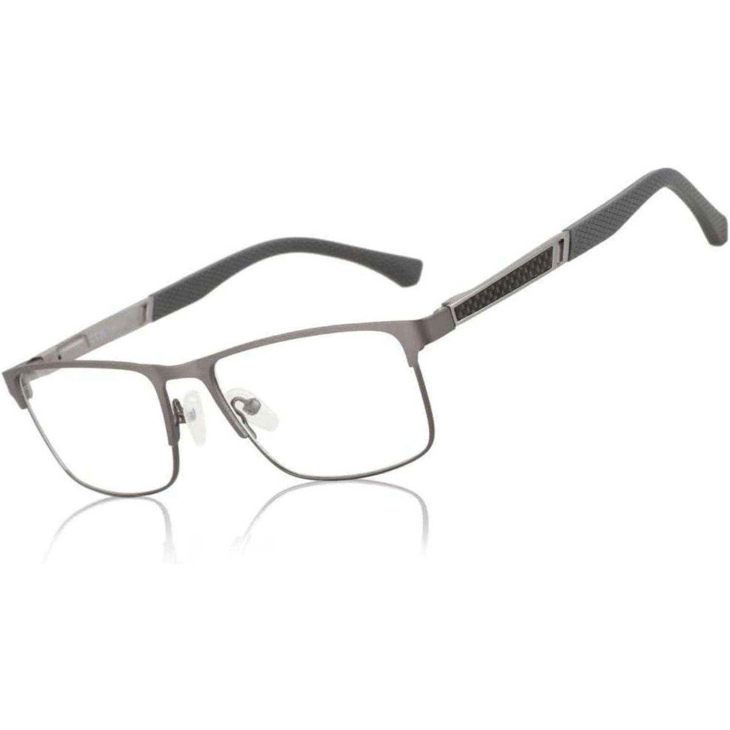 Lesebrille Herren Blaulichtfilterbrille Metallgestell Anti-Blaulicht