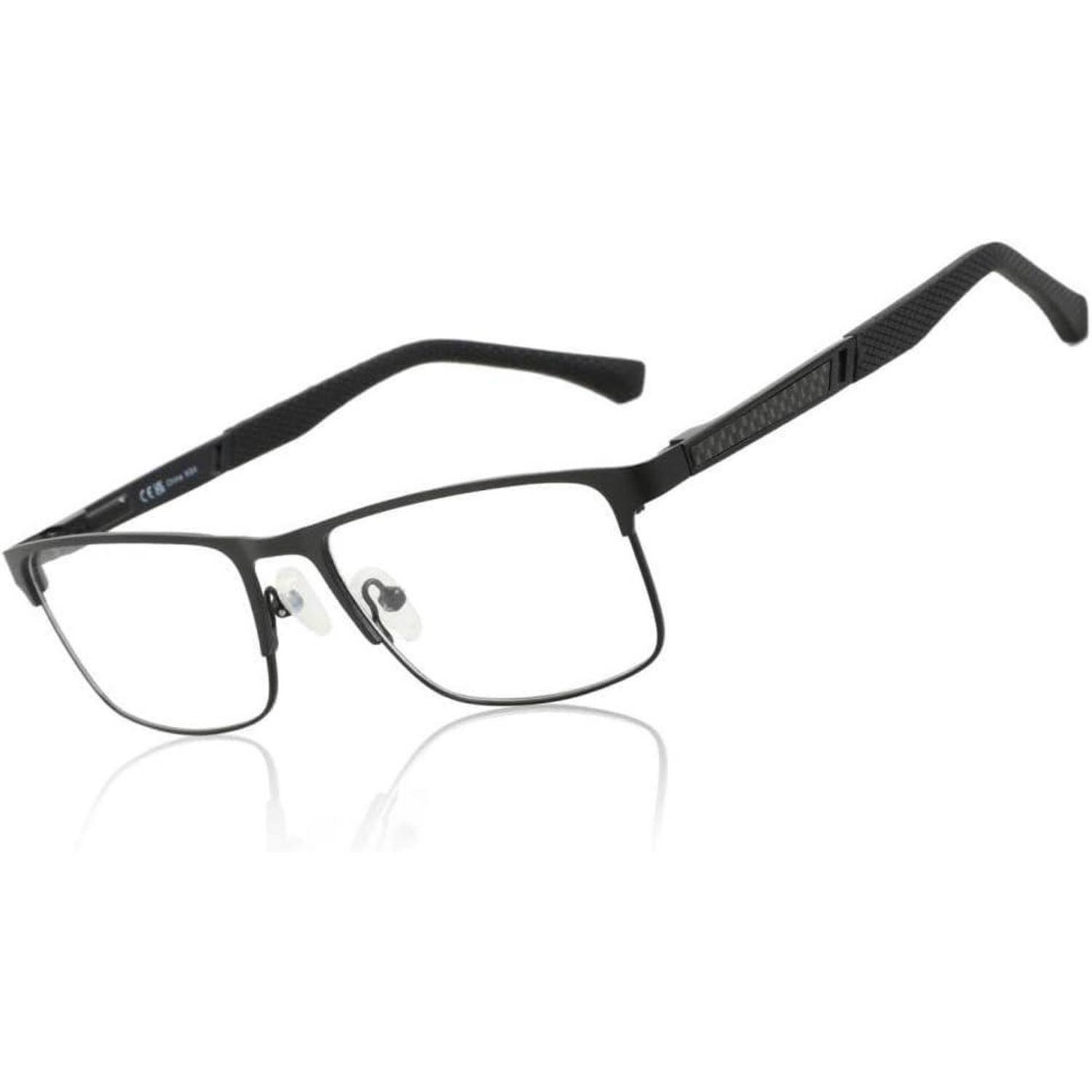 Lesebrille Herren Blaulichtfilter Metallgestell Sport-Computerbrille
