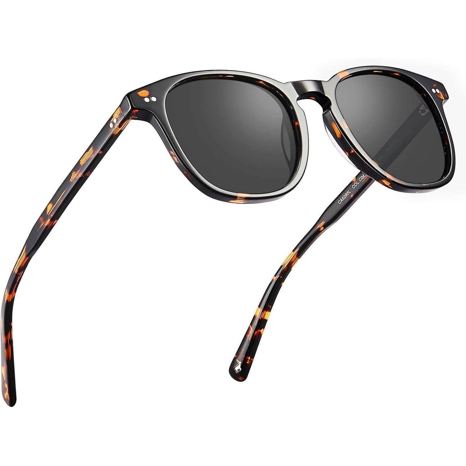 Polarisierte Vintage Sonnenbrille Herren UV-Schutz Acetatrahmen