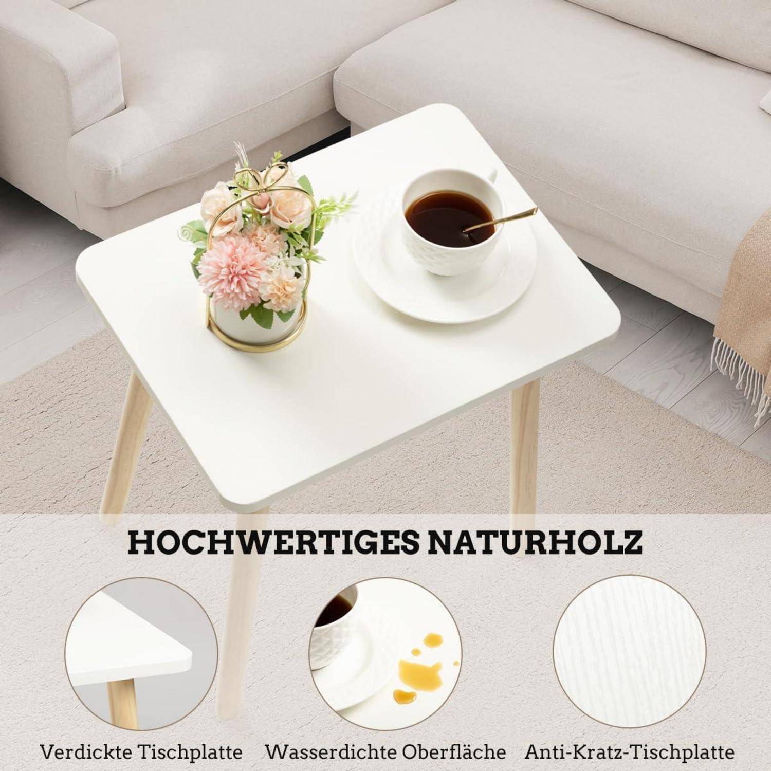 Beistelltisch Kleiner Akzenttisch für Wohnzimmer Schlafzimmer einfach