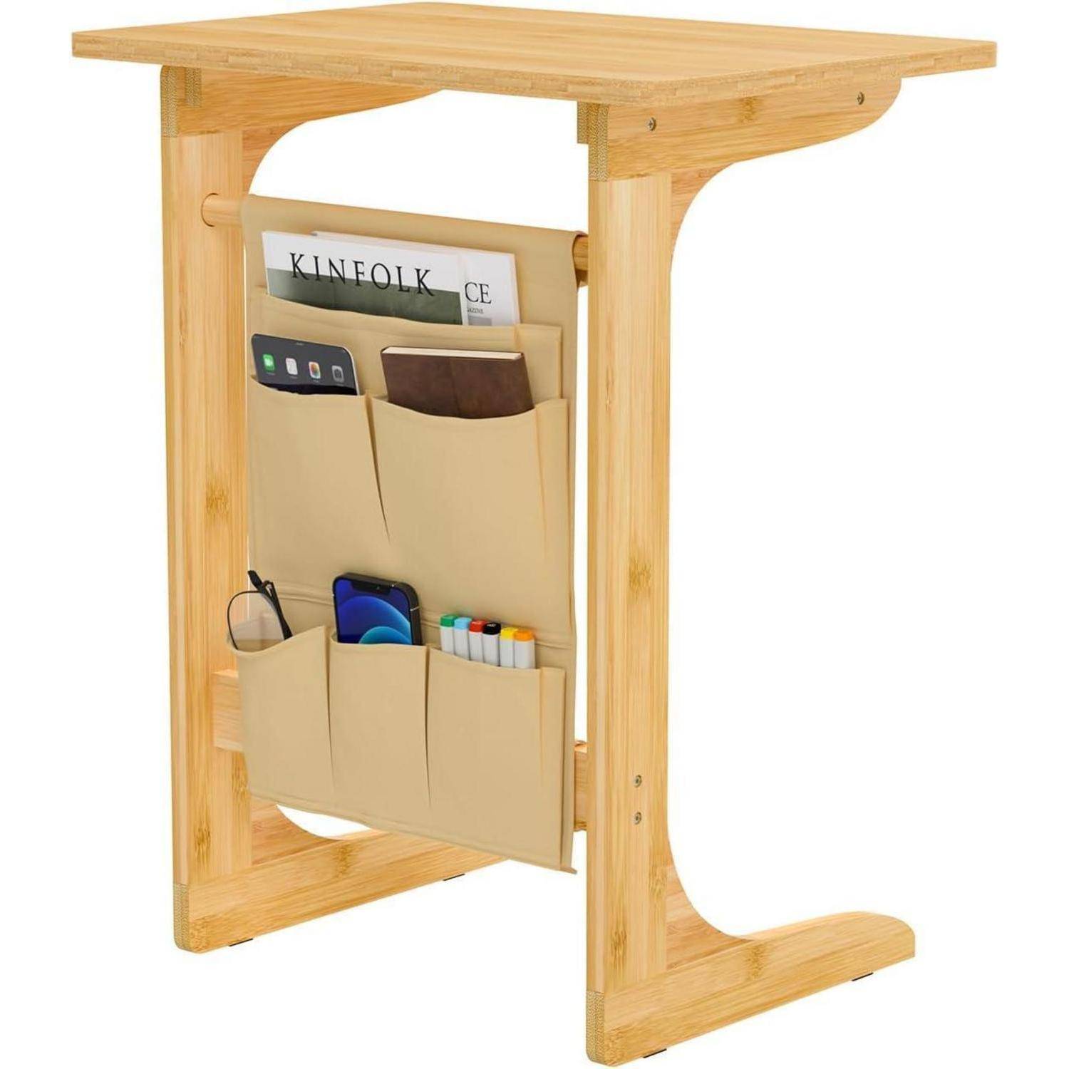 Beistelltisch C-Form Wohnzimmer Table 50x35x63cm Nachtkästchen