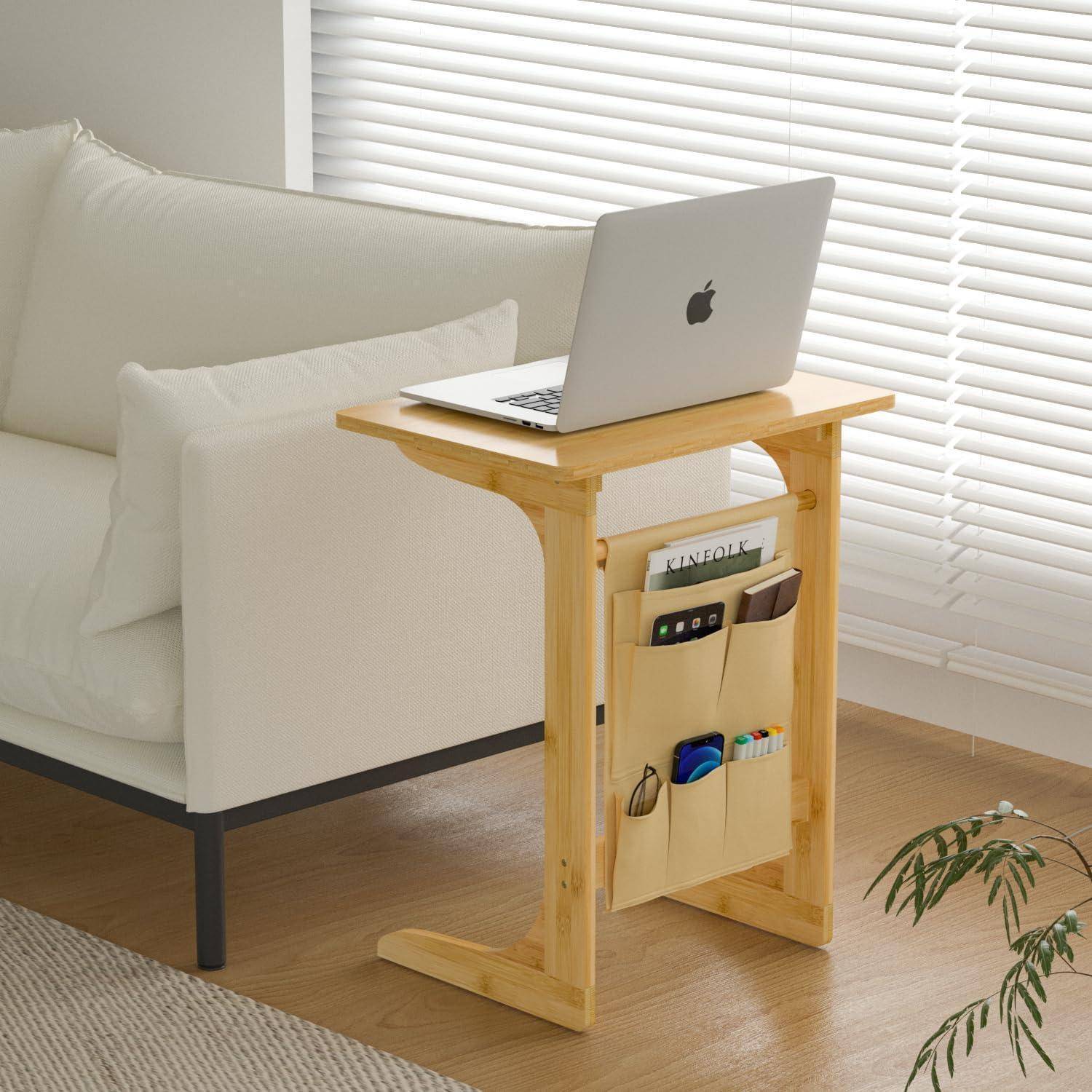 Beistelltisch C-Form Wohnzimmer Table 50x35x63cm Nachtkästchen