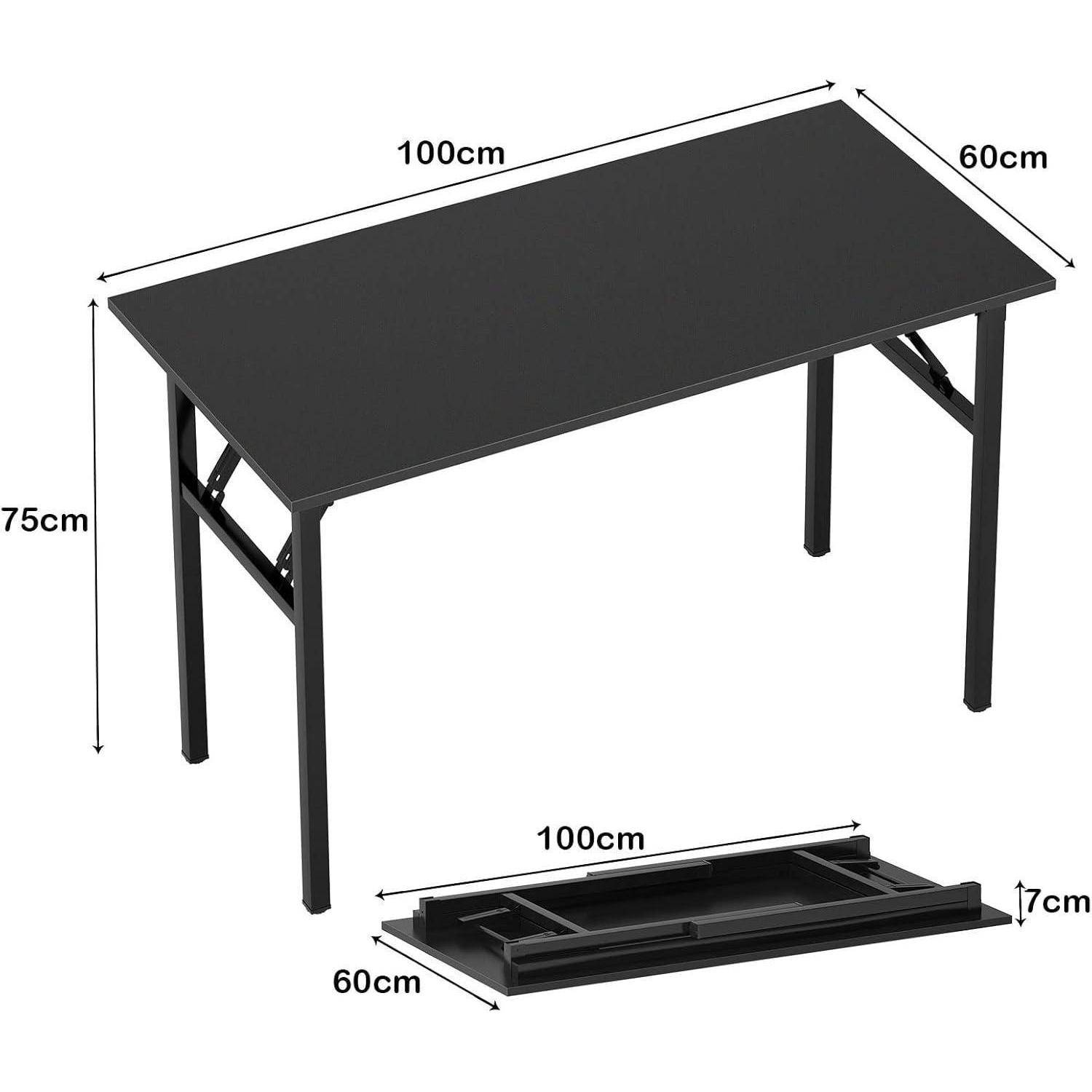 Klapptisch 100x60x75 cm PC Schreibtisch Home Office Büroarbeitsplatz