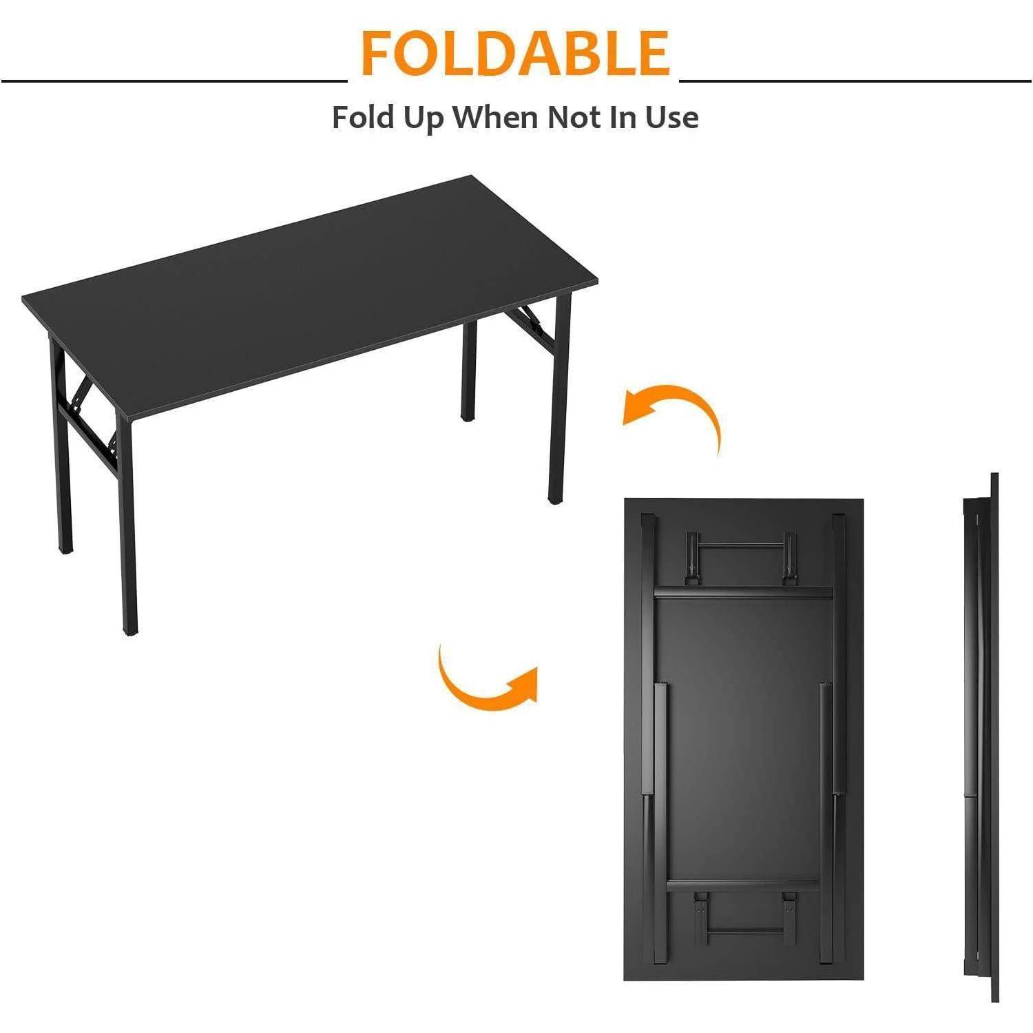 Klapptisch 100x60x75 cm PC Schreibtisch Home Office Büroarbeitsplatz