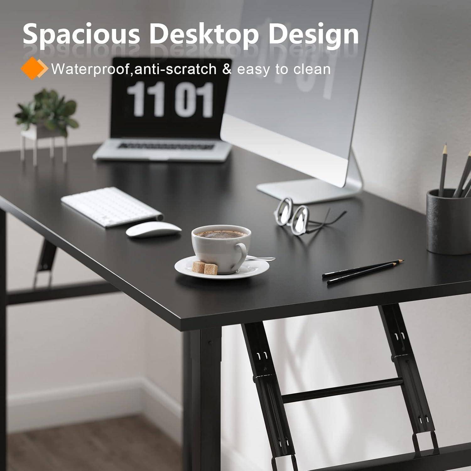Klapptisch 100x60x75 cm PC Schreibtisch Home Office Büroarbeitsplatz