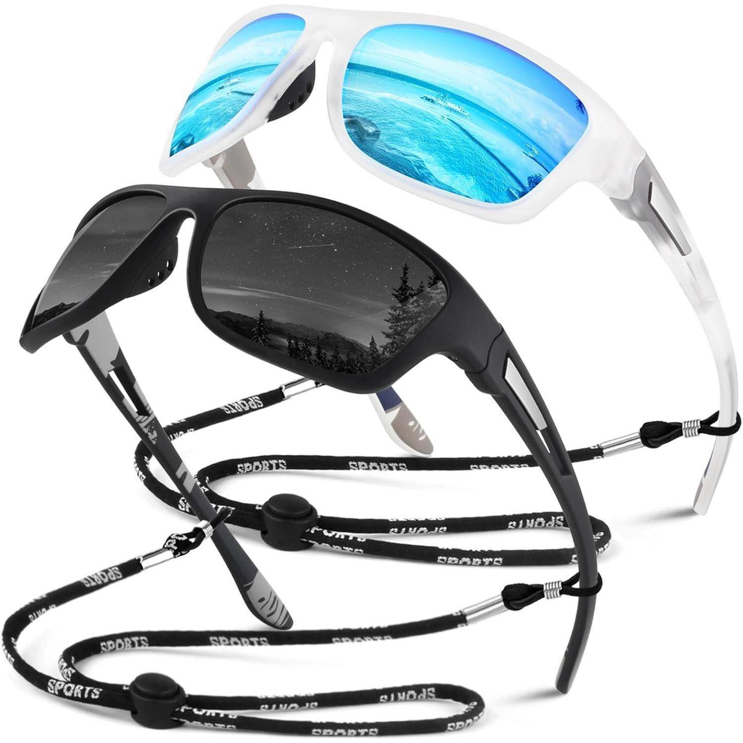 Sonnenbrille Herren Polarisiert Sport Fahrradbrille Damen UV400 Cat