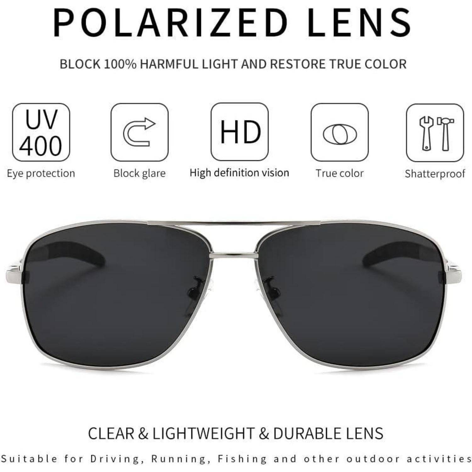 Herren Sonnenbrille Polarisiert Metallrahmen Angeln Golf