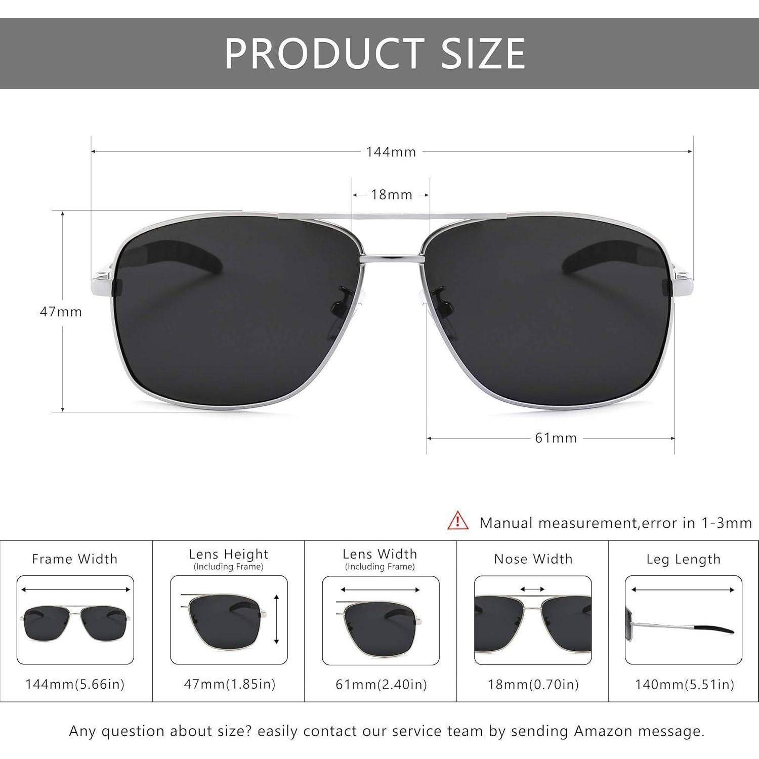 Herren Sonnenbrille Polarisiert Metallrahmen Angeln Golf