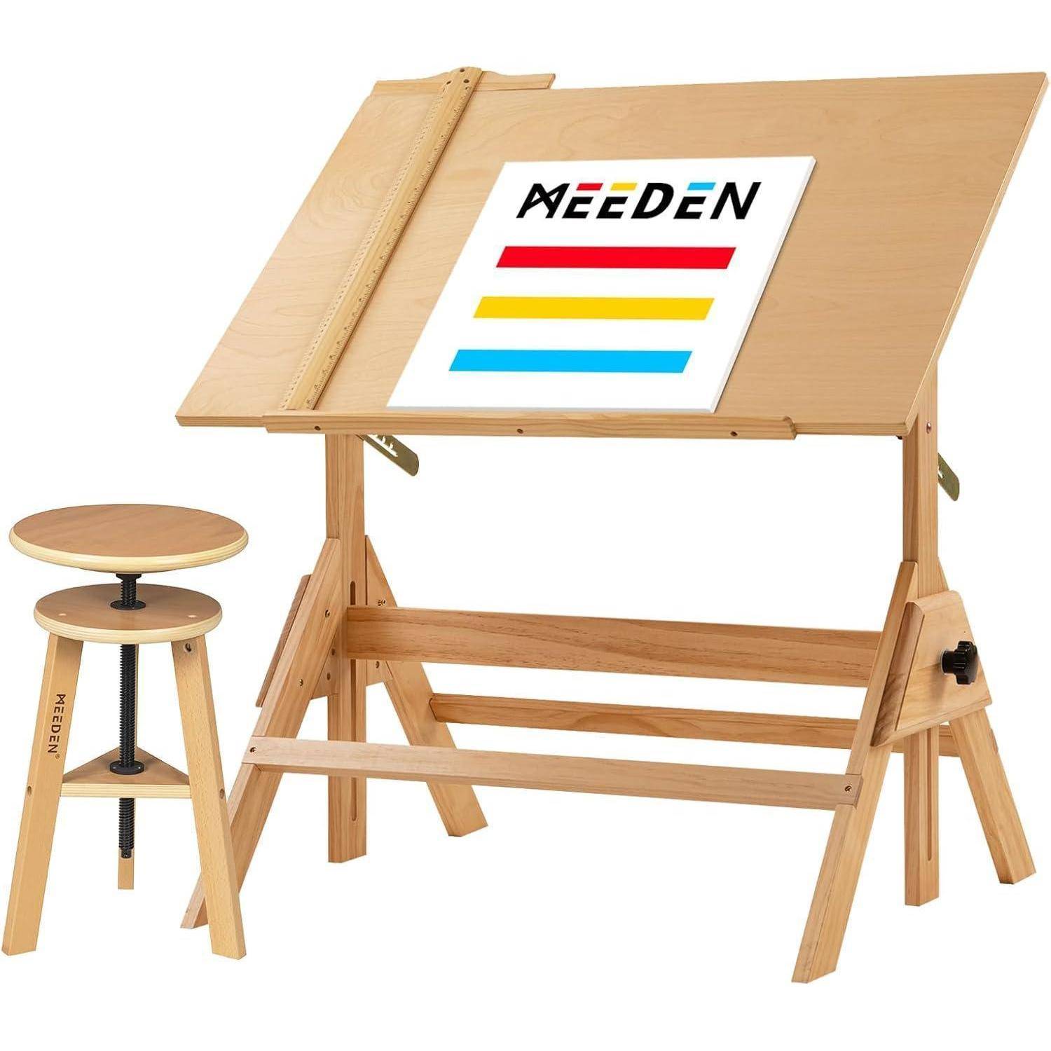 Holz Zeichentisch Verstellbare Höhe Künstler Hocker Craft Tisch