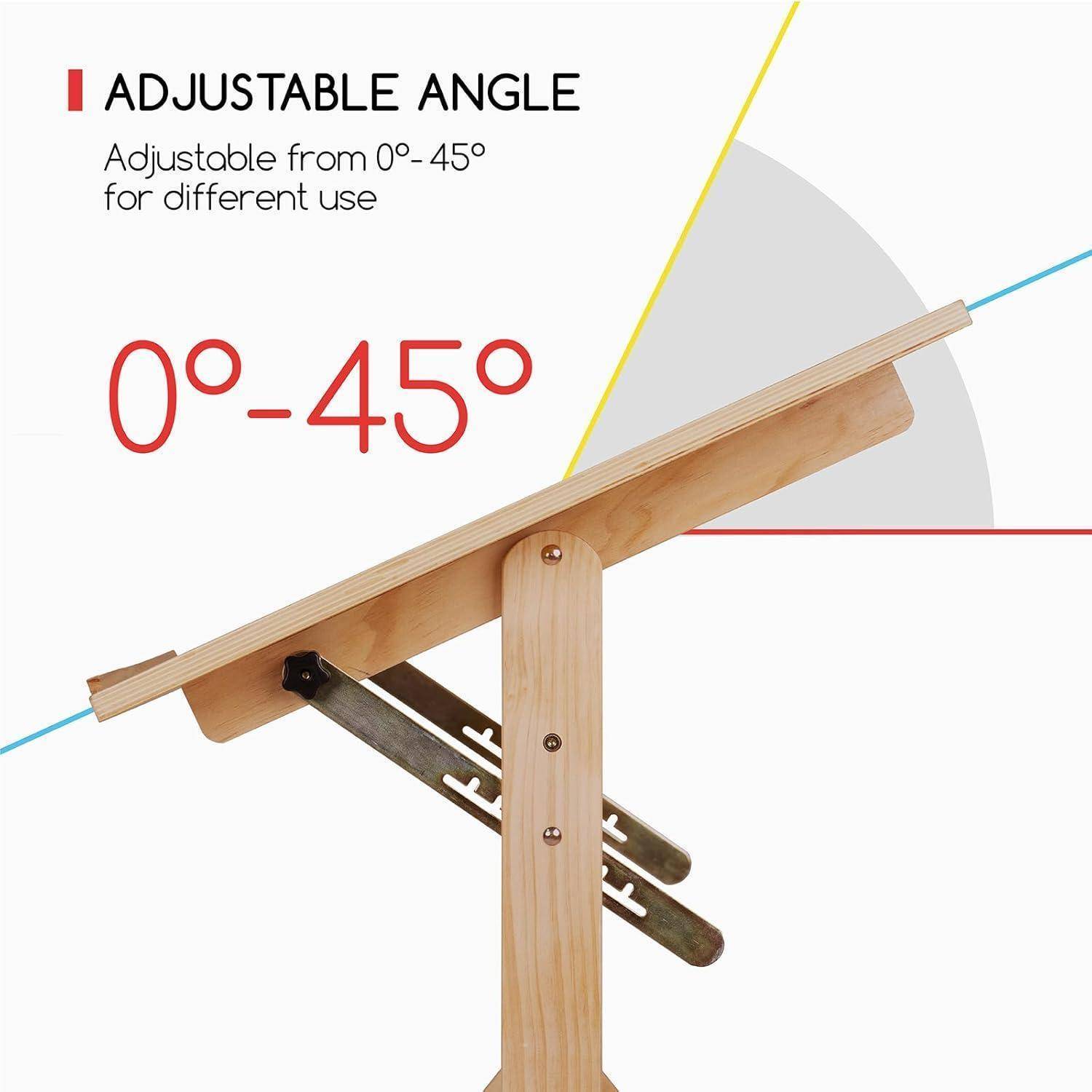 Holz Zeichentisch Verstellbare Höhe Künstler Hocker Craft Tisch
