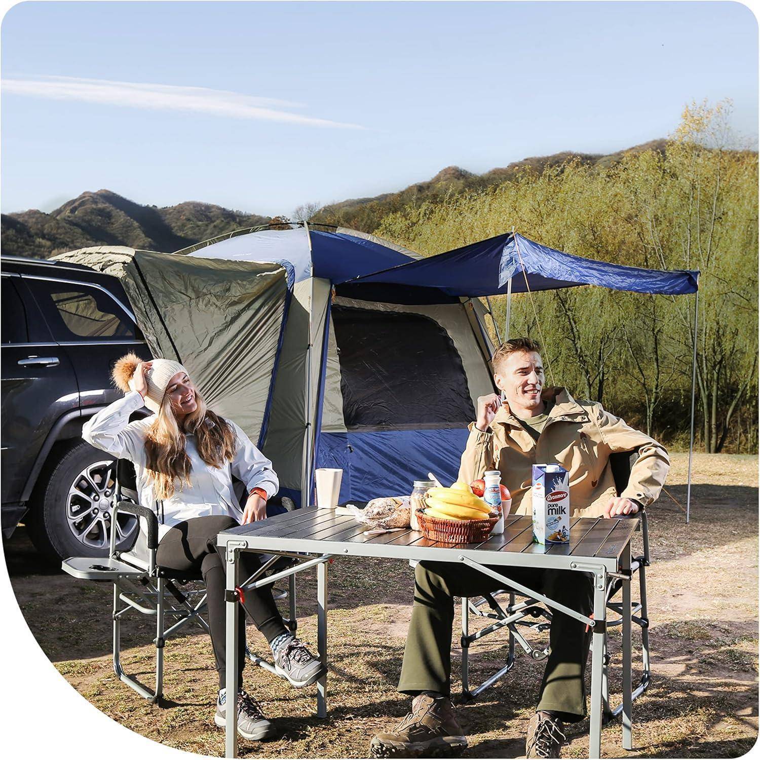 Campingtisch klappbar mit Aluminiumrahmen für 4-8 Personen bis 80 kg
