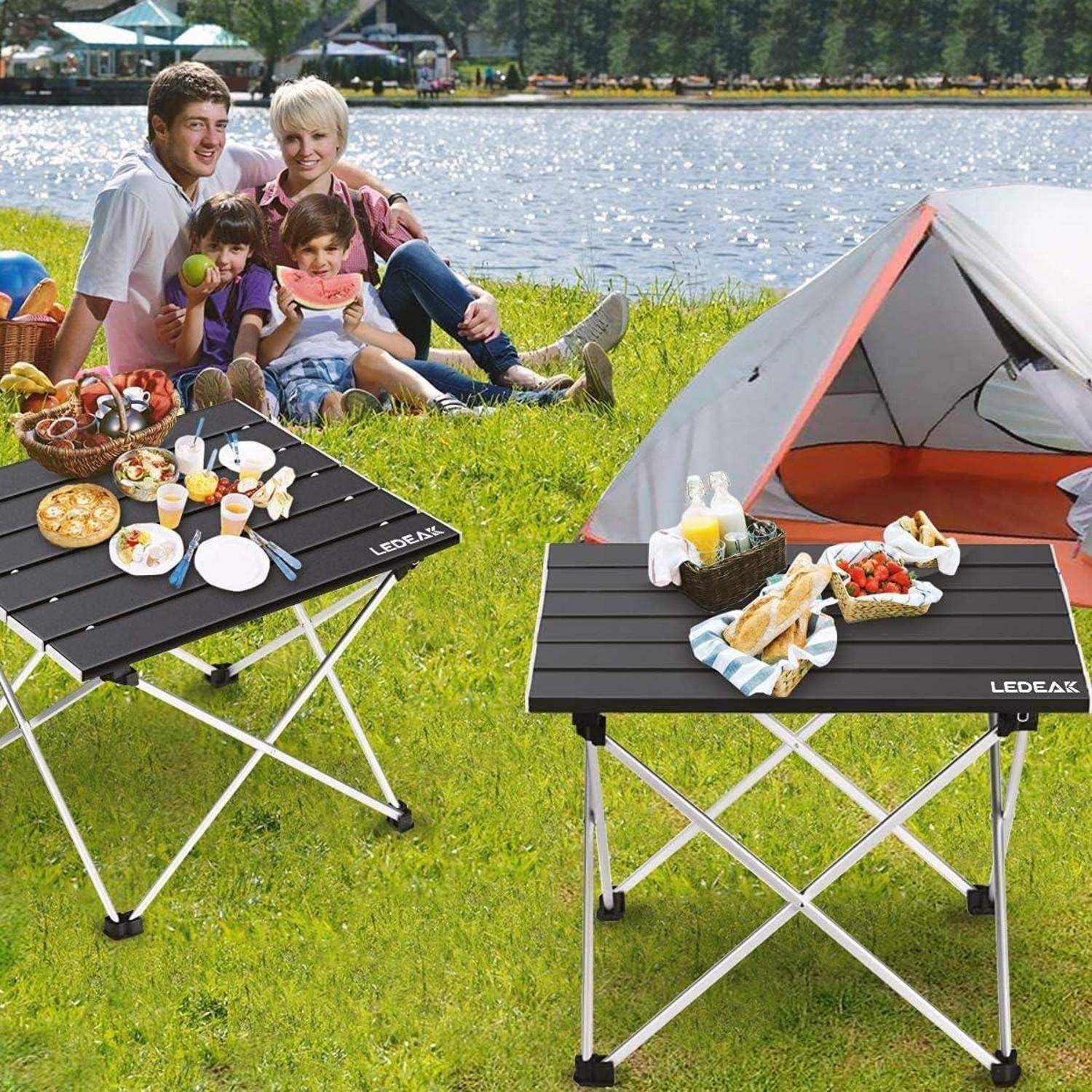 Tragbarer Aluminium Campingtisch Picknicktisch Leicht zu Tragen