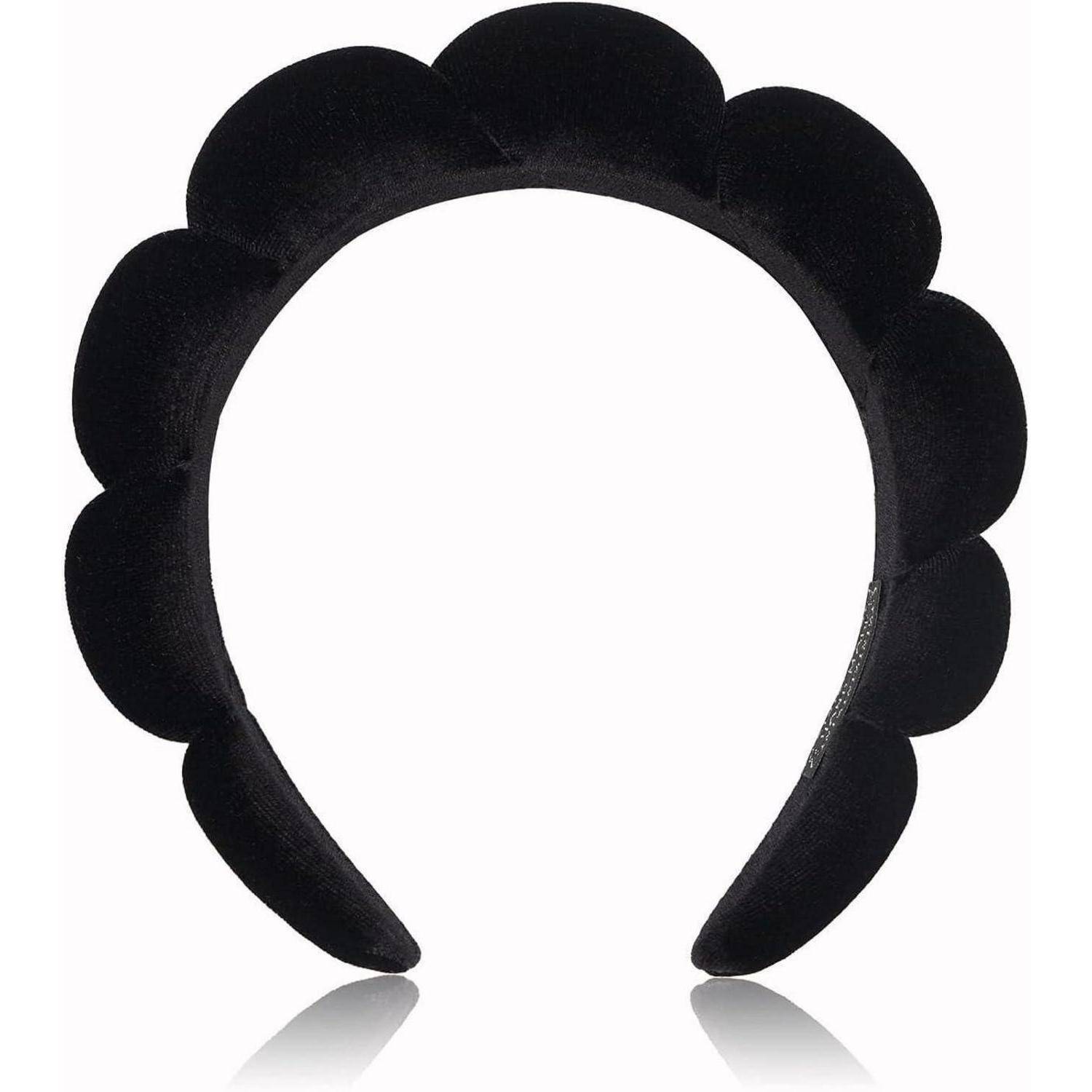 Spa-Stirnband Damen Schwamm Frottee Wolken Blau Makeup Hautpflege