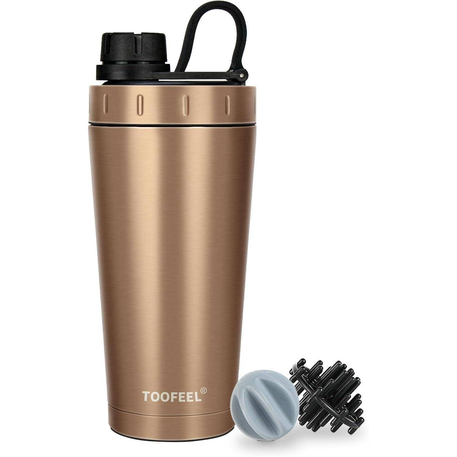 Isolierte Protein Shaker Flasche 20 oz Edelstahl BPA-frei Gym