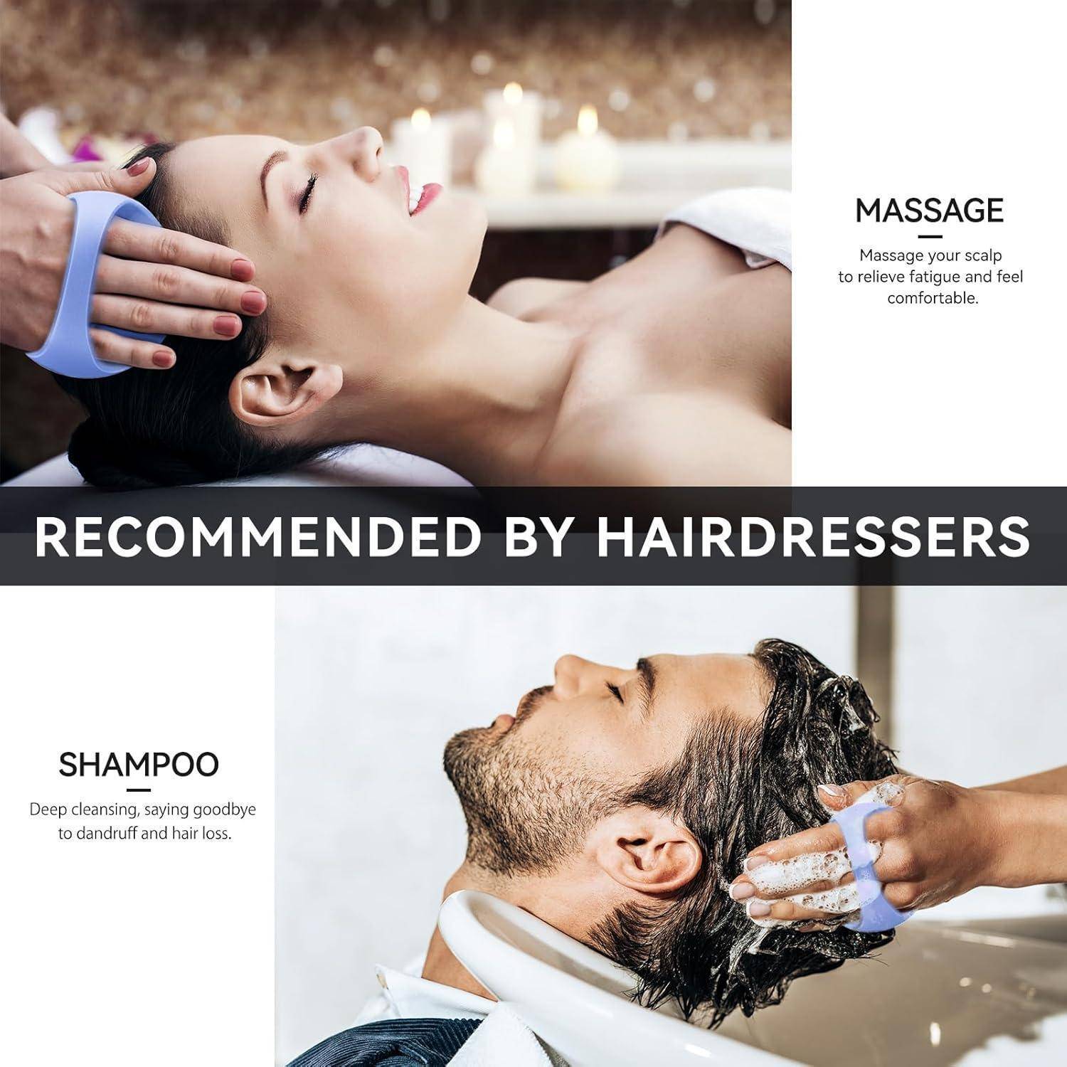 Kopfmassagebürste Silikon Scalp Massager Shampoo-Bürste Haare